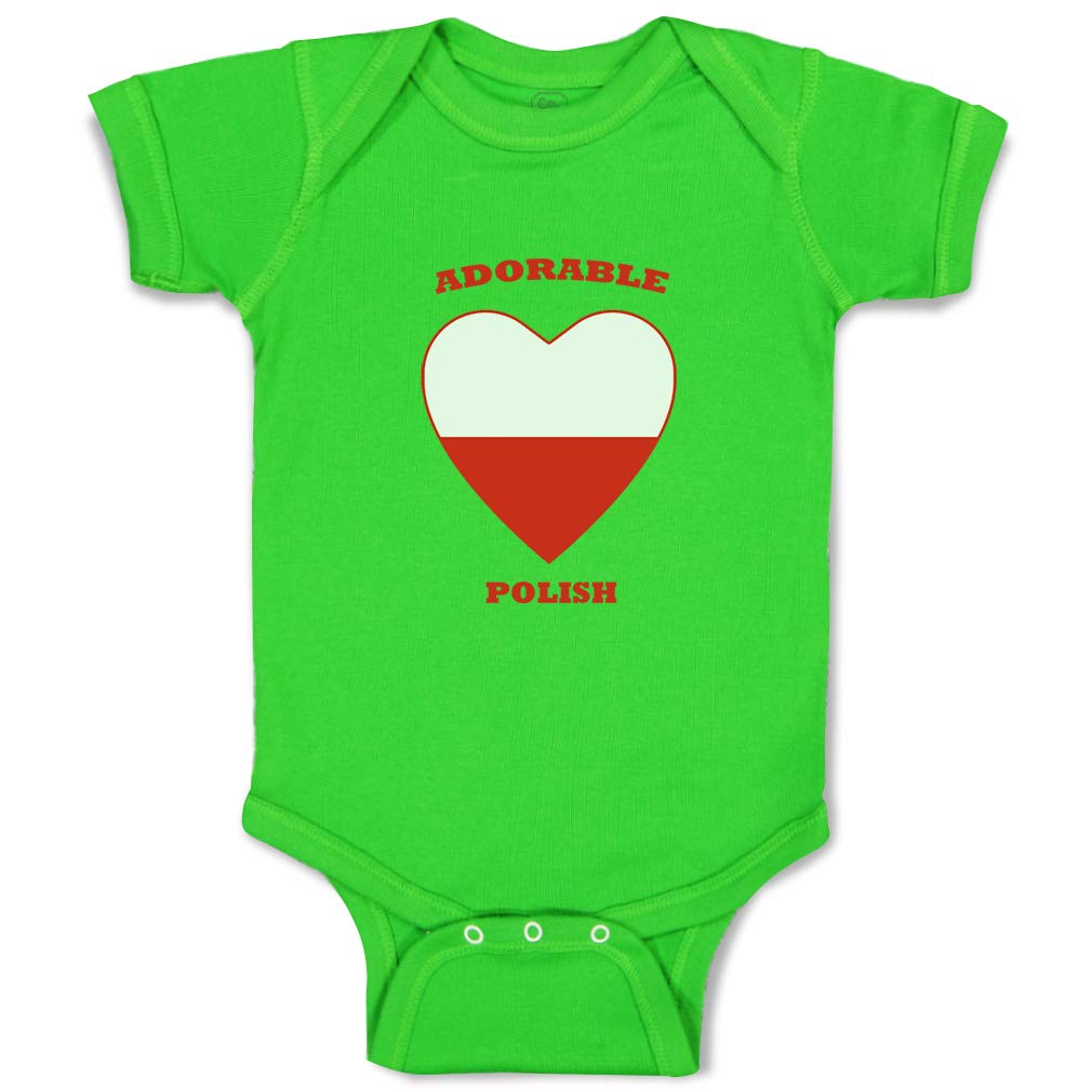 Custom Baby Bodysuit for Boys & Girls - Adorable Polish Heart Design, Funny & Soft Cotton Baby Clothes | Perfect for Newborn Photoshoots, Family Outings & Special Occasions