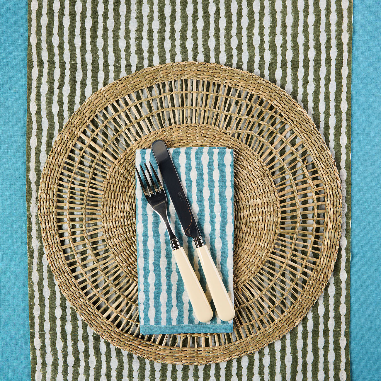 Premium Blue Pebble Napkins - Soft & Absorbent for Elegant Dining, Parties, and Special Occasions