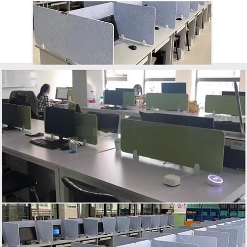 2 Pack Acoustic Desk Privacy Divider - Freestanding Noise Reducing Panel for Office, Classroom & Home Workspace (30x120cm, Orange) - Perfect for Open Offices, Study Areas & Focus Zones