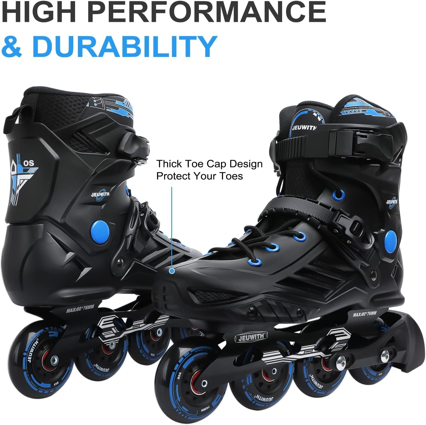 Professional Unisex Inline Skates for Adults - Outdoor & Street Roller Blades for Men & Women - Perfect for Fitness, Recreation & Urban Skating