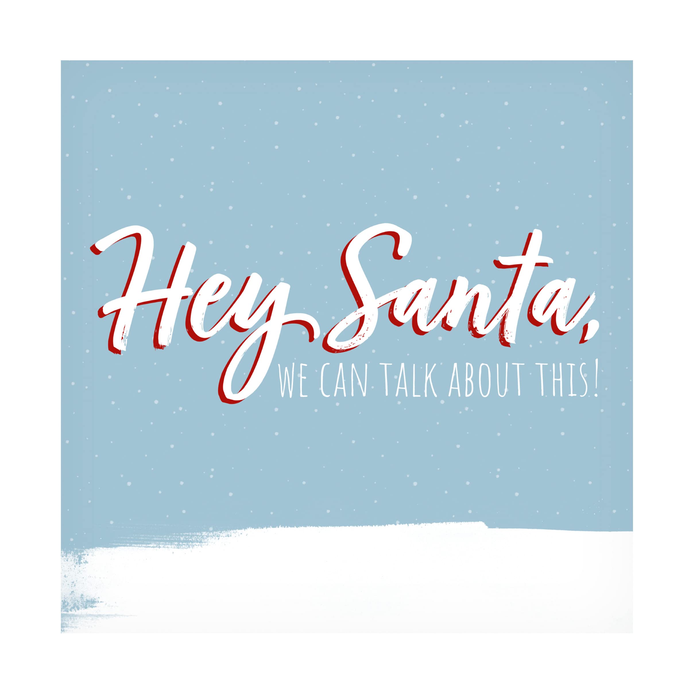 Grace Popp 'Dear Santa II' Canvas Wall Art - Christmas Holiday Home Decor for Living Room, Bedroom & Office