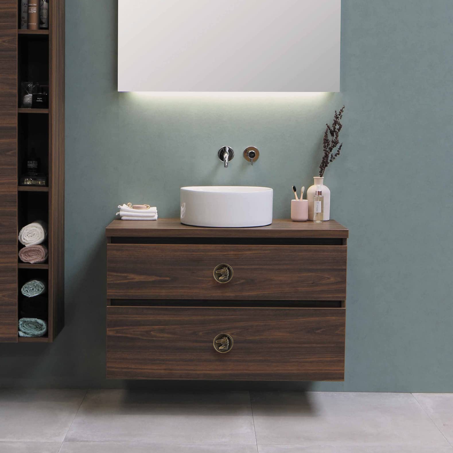 4-Piece Bronze Cabinet Pulls - Kitchen Cabinet Knobs, Drawer Handles & Dresser Pulls for Home & Office - Durable Cabinet Door Hardware for Easy Installation & Stylish Upgrade