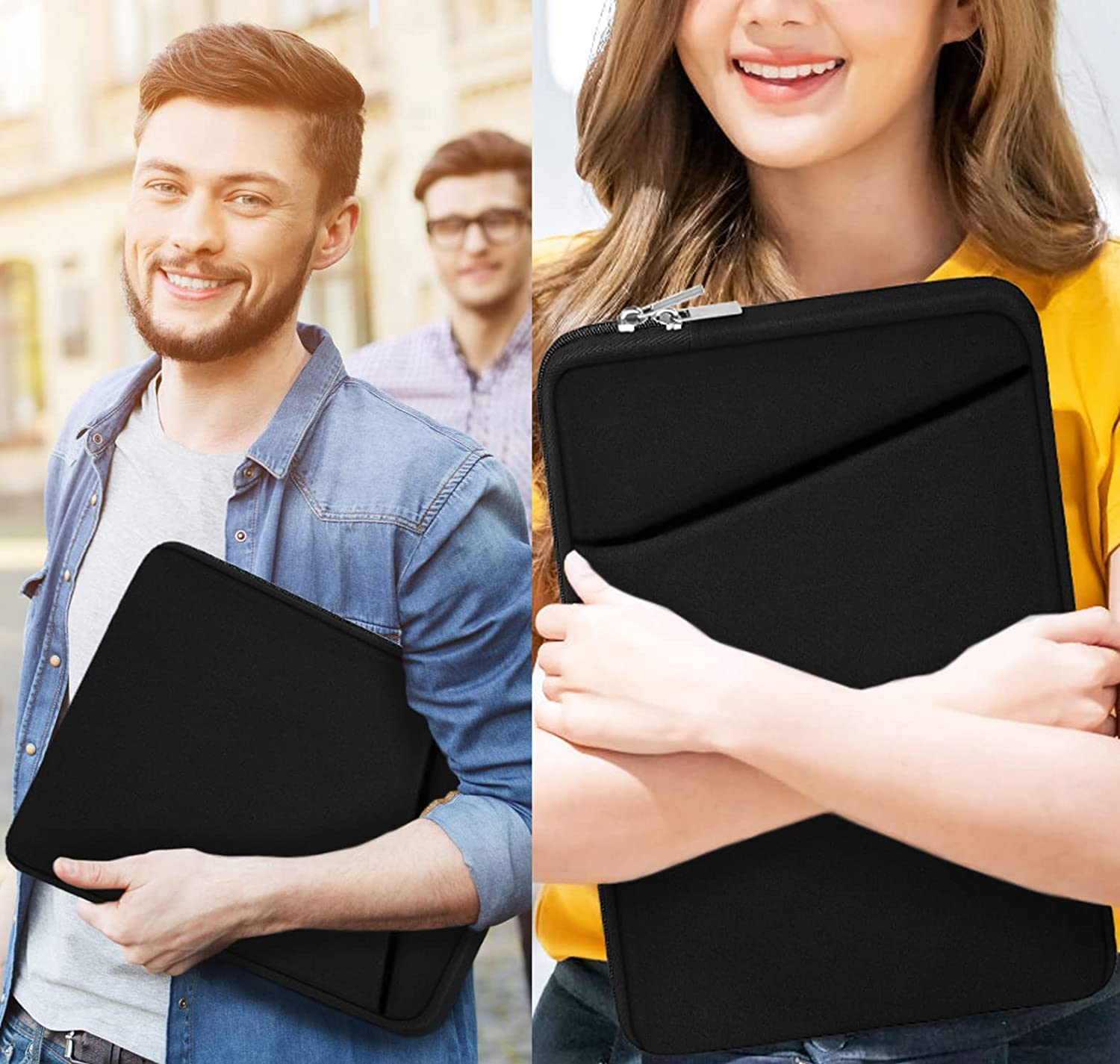 Premium 13-14 Inch Laptop Sleeve Case for MacBook Pro 2022 & MacBook Air - Shockproof Protective Cover with Soft Interior - Compatible with 13.3
