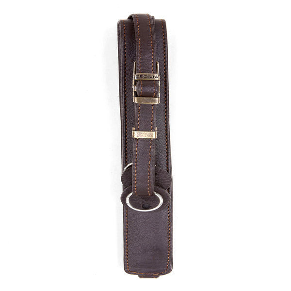 Premium 2.5cm Adjustable Leather Camera Strap for DSLR & Mirrorless Cameras - Brown - Comfortable Neck Strap for Photographers, Travel & Everyday Use