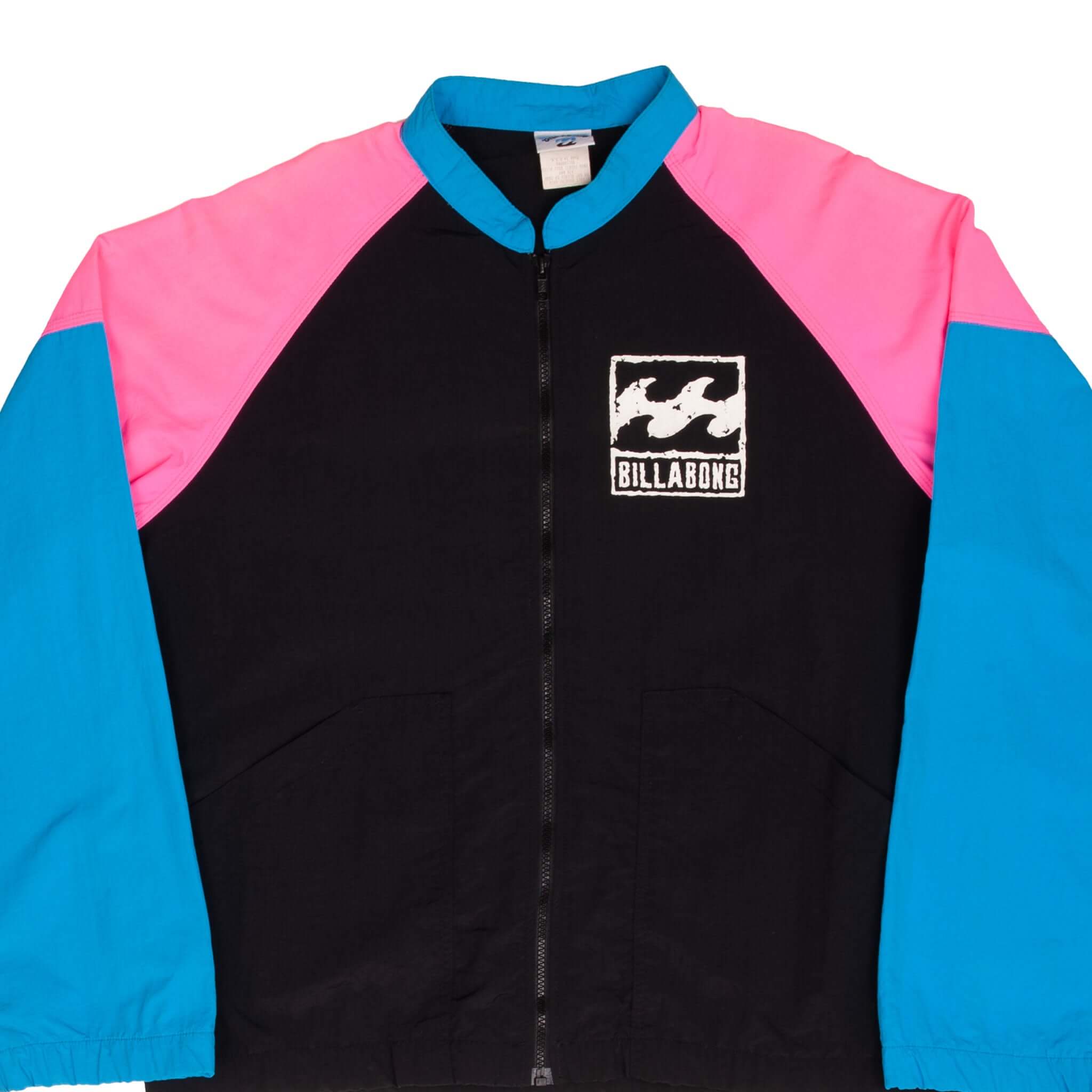 Vintage Billabong Surf Shell Windbreaker Jacket 1990s - Large Size, Made in USA - Perfect for Surfing, Beach Outings & Outdoor Adventures