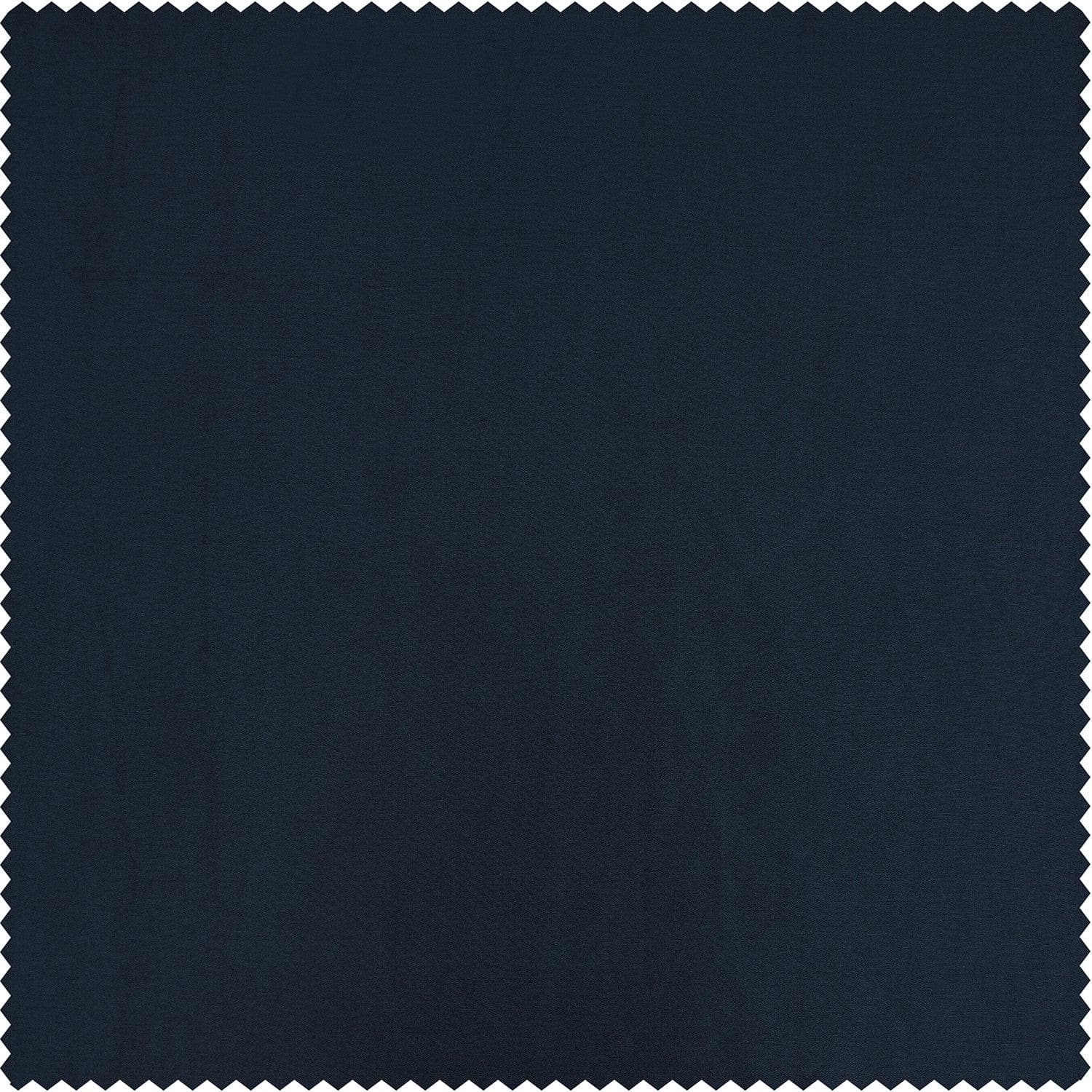 Navy Blue Faux Silk Taffeta Fabric Swatch - Premium Textile Sample for Upholstery, Drapes & DIY Fashion Projects