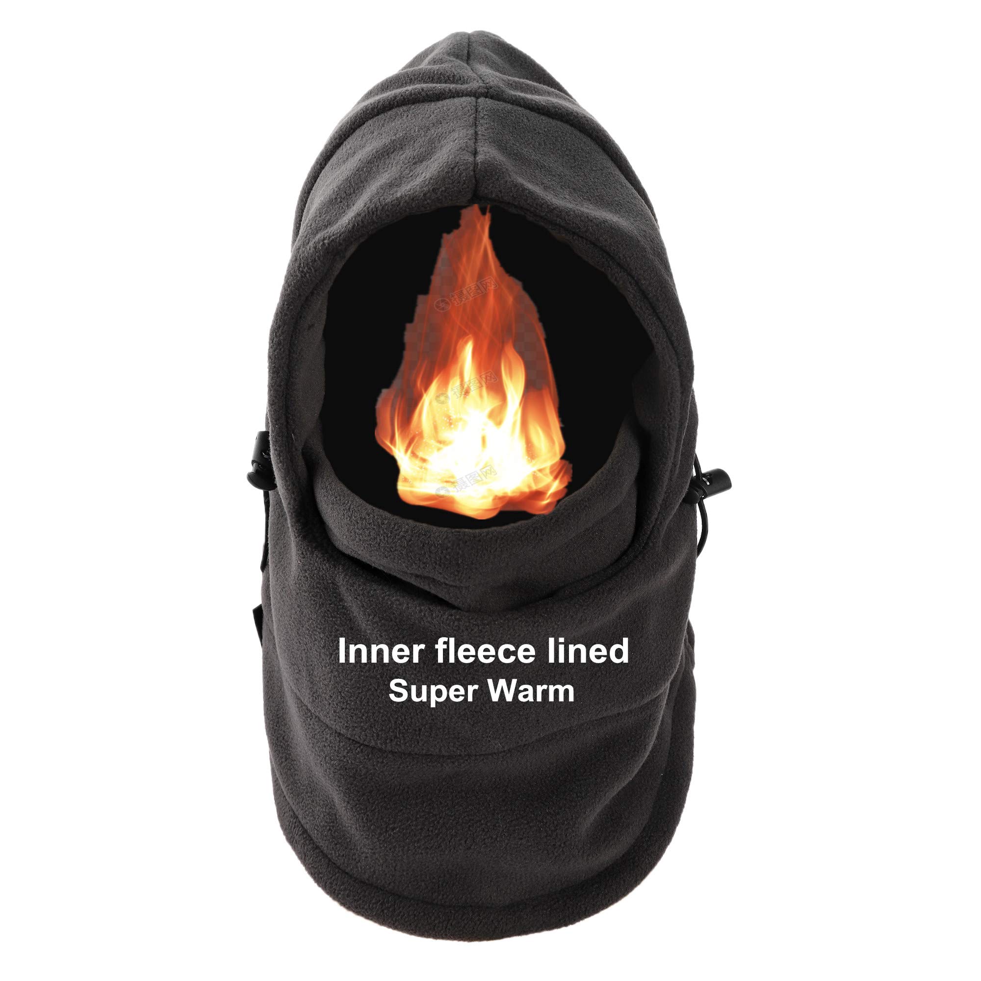 Windproof Thermal Balaclava Face Mask for Men & Women - Cold Weather Ski Mask for Winter Sports, Running & Outdoor Activities