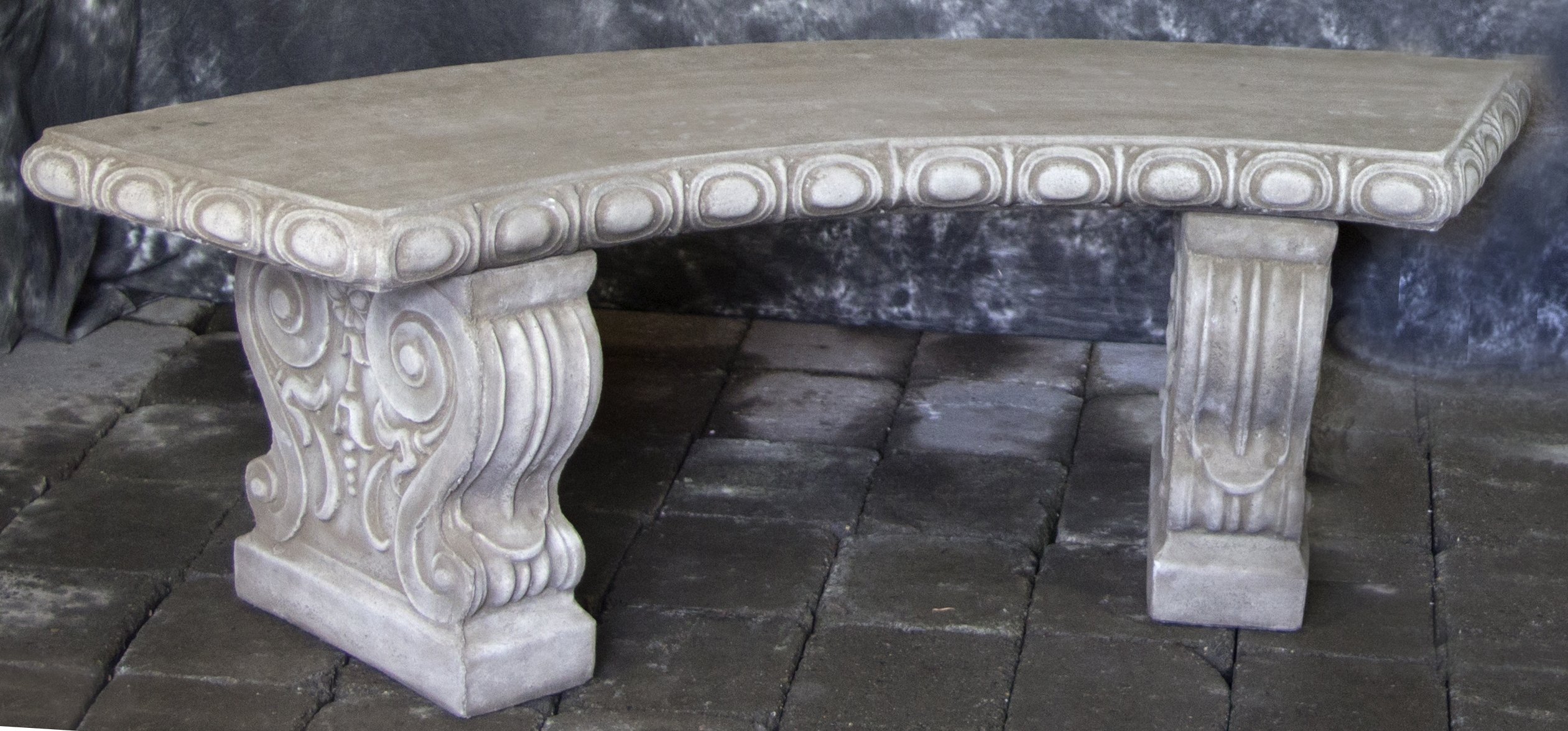 Three Tier Renaissance Fountain with Classic Urns and Bench - Outdoor Garden Decor for Patio, Yard, and Landscape | Package Number 1013
