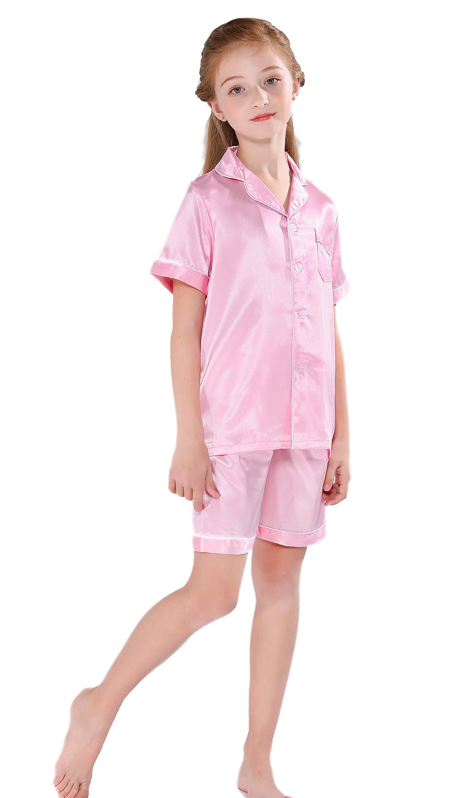 **Boys' & Girls' Cotton Pajama Set - Short Sleeve Kids Sleepwear for Comfortable Nighttime & Lounge Wear - Perfect for Bedtime, Sleepovers & Relaxing at Home**