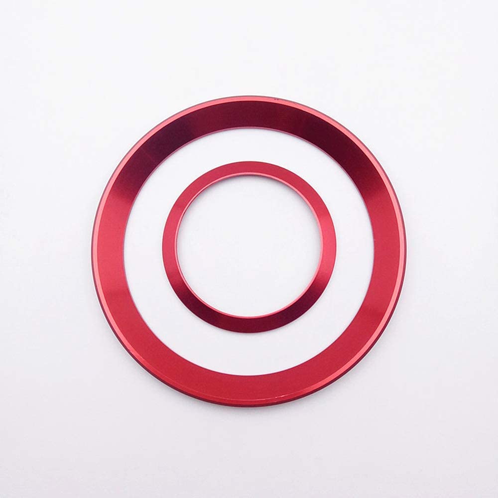 Alfa Romeo Giulia Stelvio Interior Upgrade Kit - Red Alloy Vent Rings (2015-2023) for Car Customization