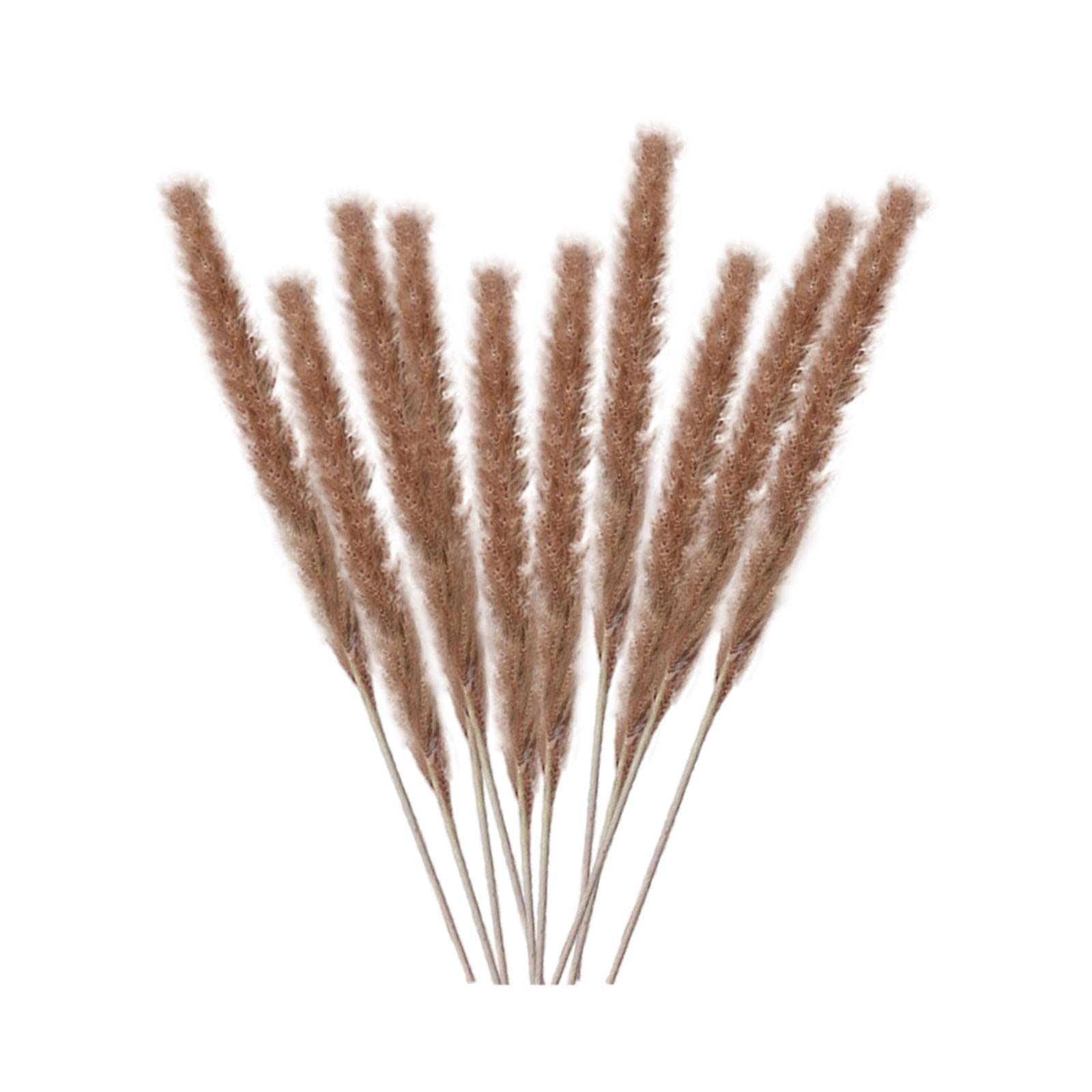 10PC Dried Flower Bouquet Set - Boho Home Decor Artificial Plants with Vases for Indoor & Outdoor Wedding, Party, Living Room Decorations