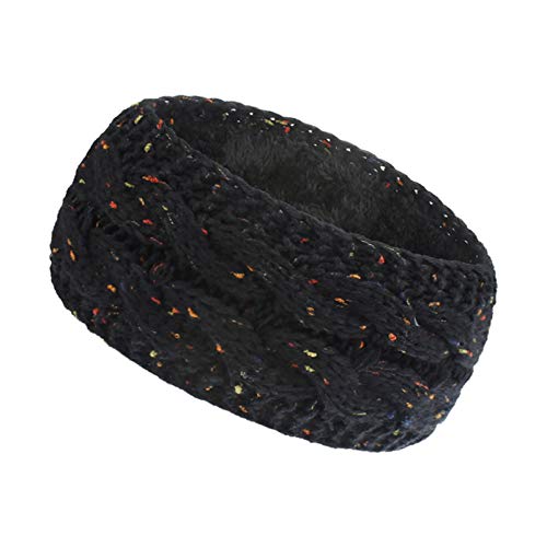 Warm Knitted Wool Headband for Women & Girls - Thick Wide Brim Elastic Winter Headwear - Perfect for Cold Weather, Outdoor Activities & Fashion Accessories