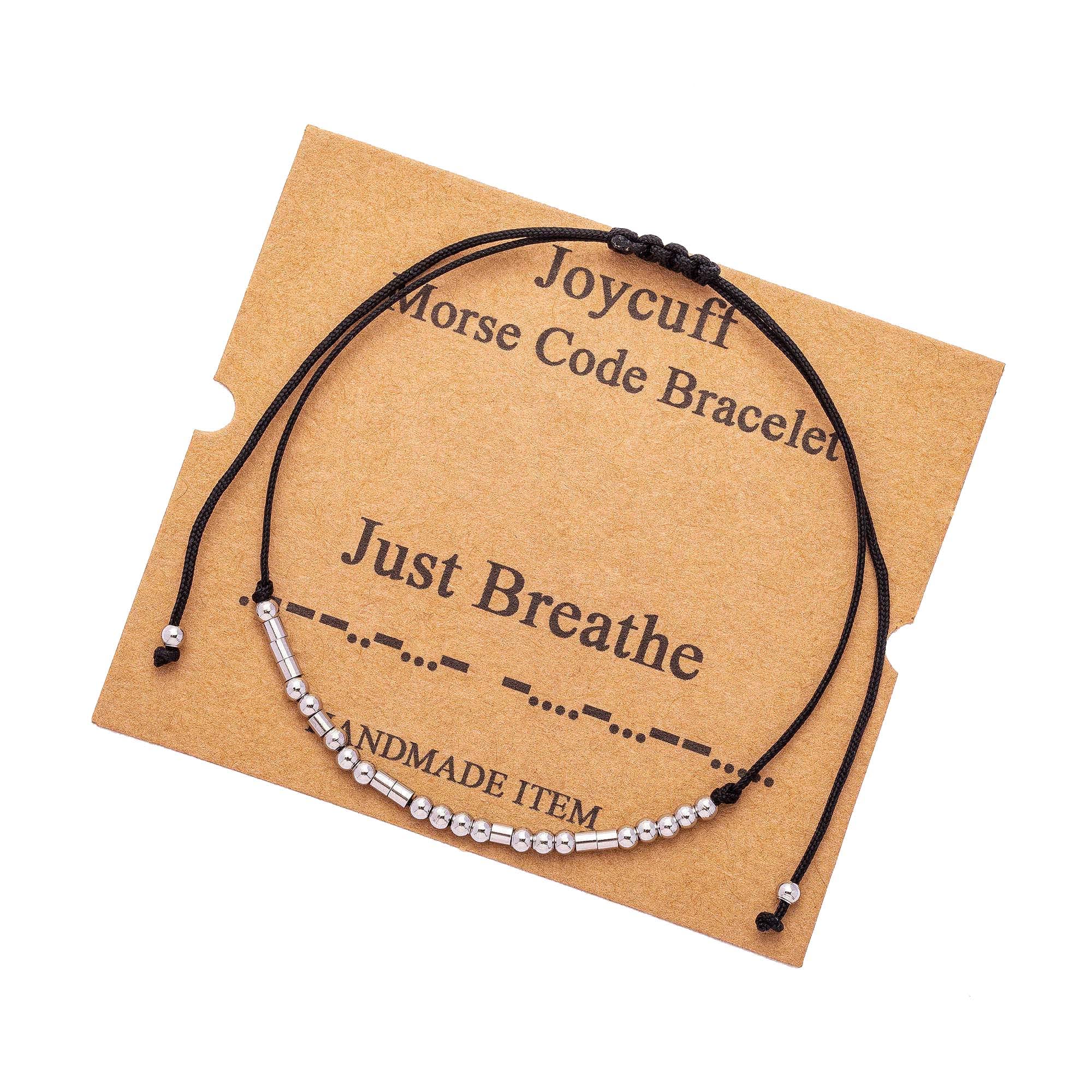 Morse Code Bracelets for Women - Personalized Engraved Jewelry Gift for Her, Birthday, Christmas, Anniversary - Perfect for Everyday Wear & Special Occasions