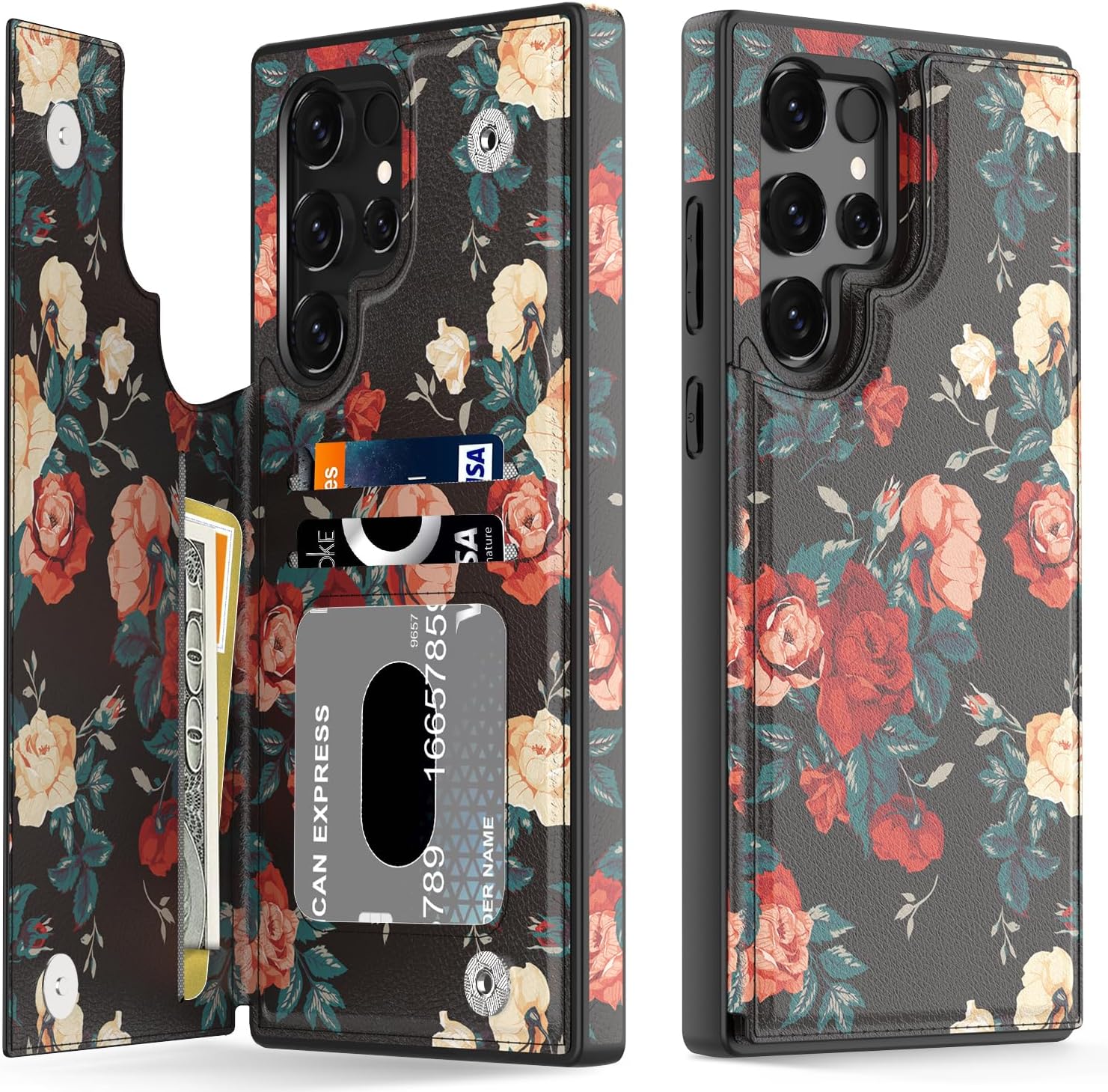 Samsung Galaxy S25 Plus Phone Case with Floral Design - Slim Protective Cover for Shock Absorption & Scratch Resistance - Perfect for Daily Use, Travel & Outdoor Activities