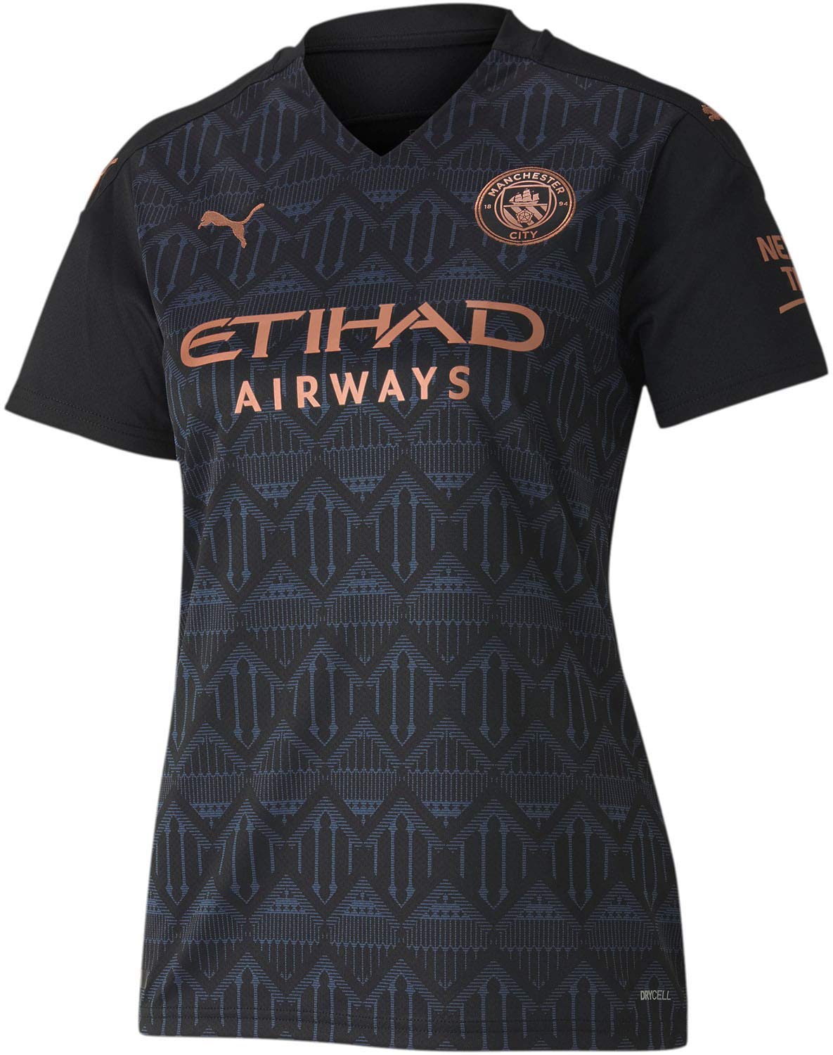 PUMA Women's Manchester City FC Away Shirt Replica Short Sleeve Jersey - Official Soccer Jersey for Women, Perfect for Match Day, Training & Fan Support