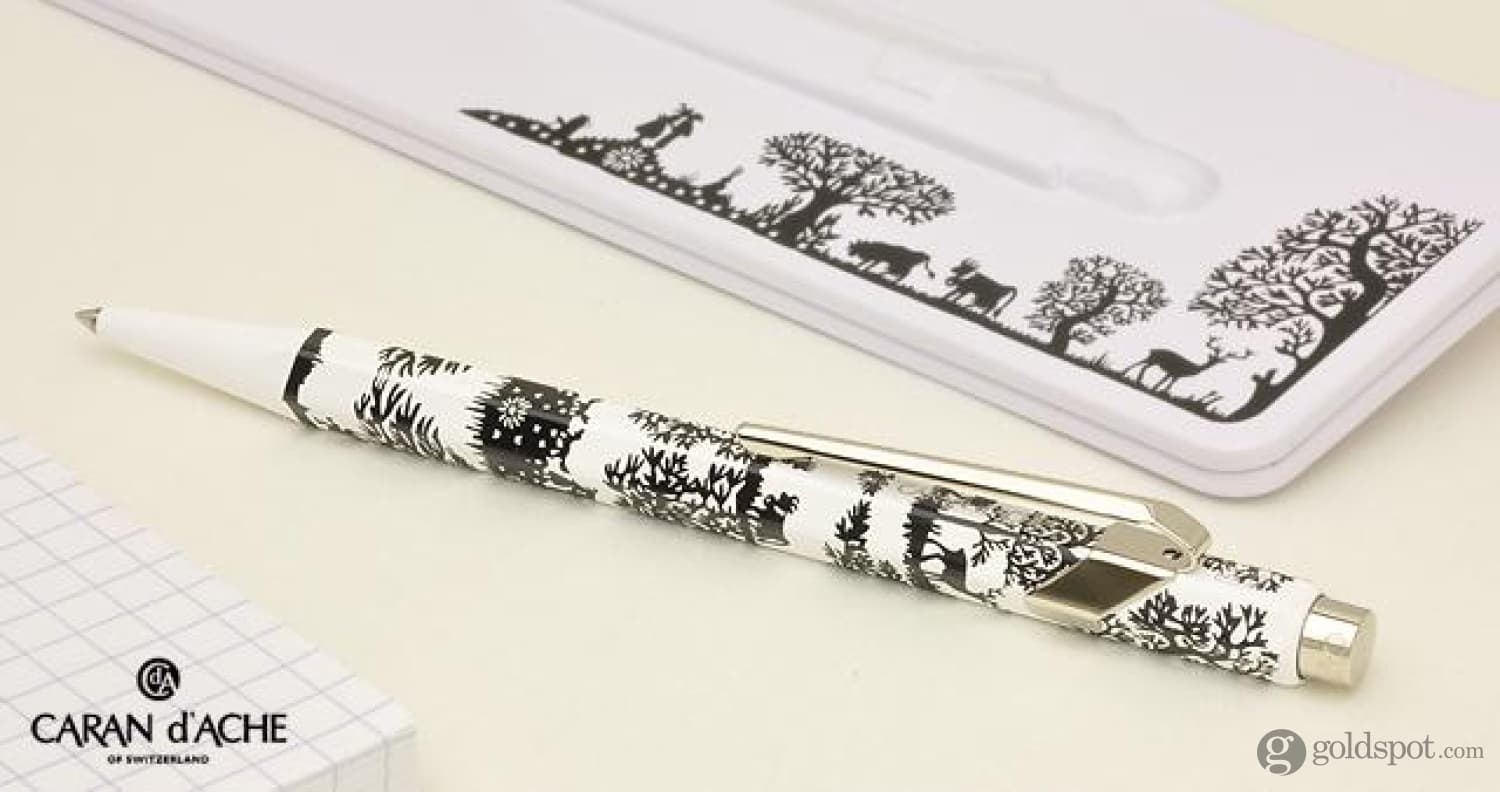 Caran d'Ache 849 Totally Swiss Ballpoint Pen - Premium Swiss-Made Writing Instrument for Office, School & Gifts | Elegant Paper Cutout Design for Professionals & Collectors