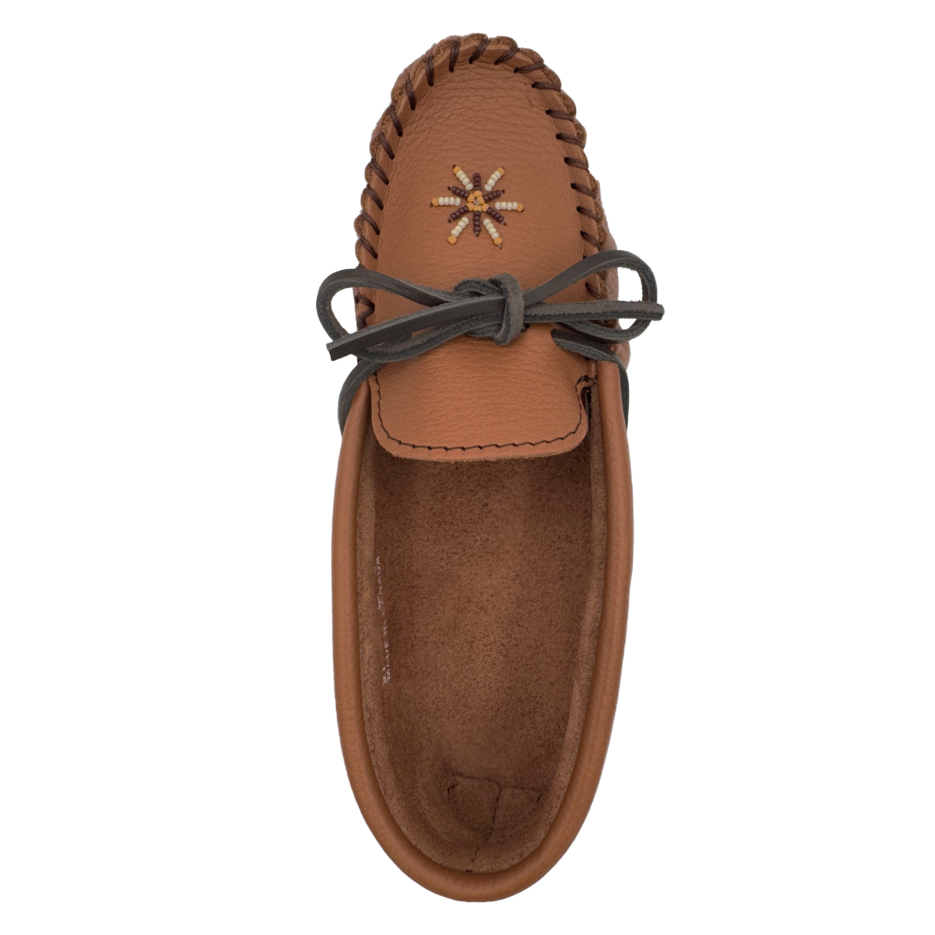 Women's Soft Sole Beaded Moccasins for Earthing - Comfortable Indoor/Outdoor Slippers for Grounding, Yoga & Relaxation at Home