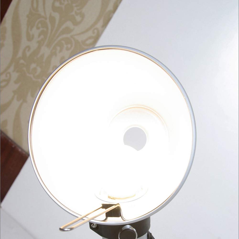 Adjustable Swing Arm LED Desk Lamp - Modern Clip-On Table Light with Rocker Armrest for Bedside, Office & Study - Perfect for Reading, Working & Home Decor