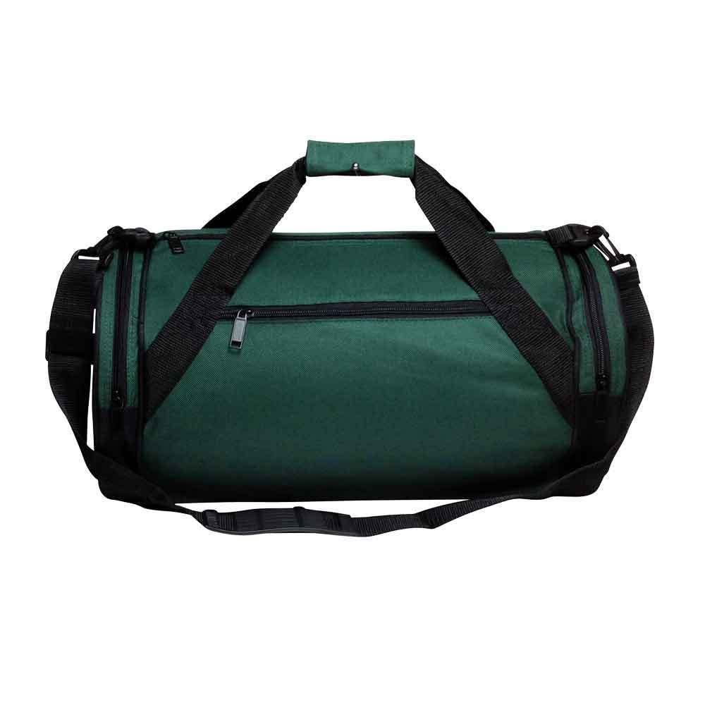 ImpecGear Round Roll Bag - Waterproof Gym Duffel Bag with Shoulder Strap, Sports Travel Duffle Bag for Workout, Yoga, Camping & Weekend Trips (Green)