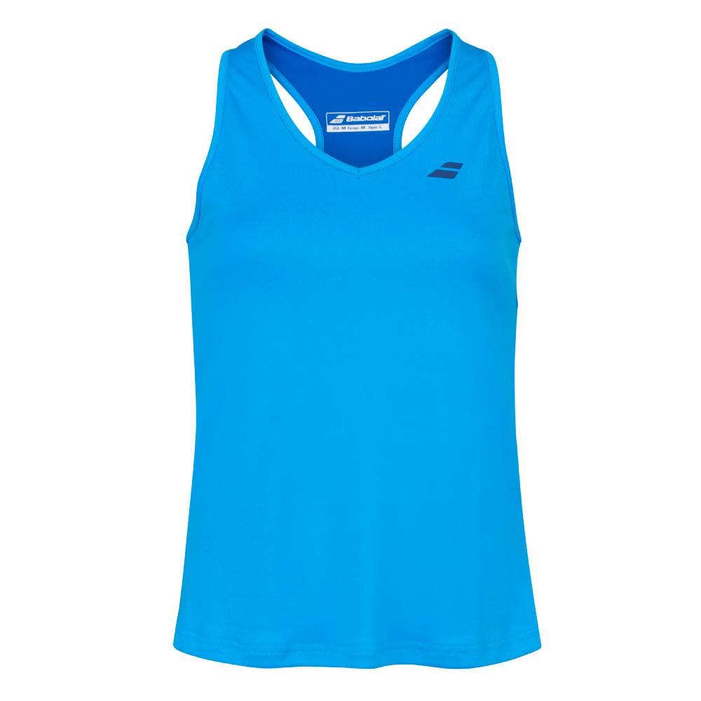Babolat Women's Play Tank Top - Breathable Quick-Dry Tennis Shirt for Women (Blue) - Perfect for Tennis, Gym Workouts & Active Lifestyle