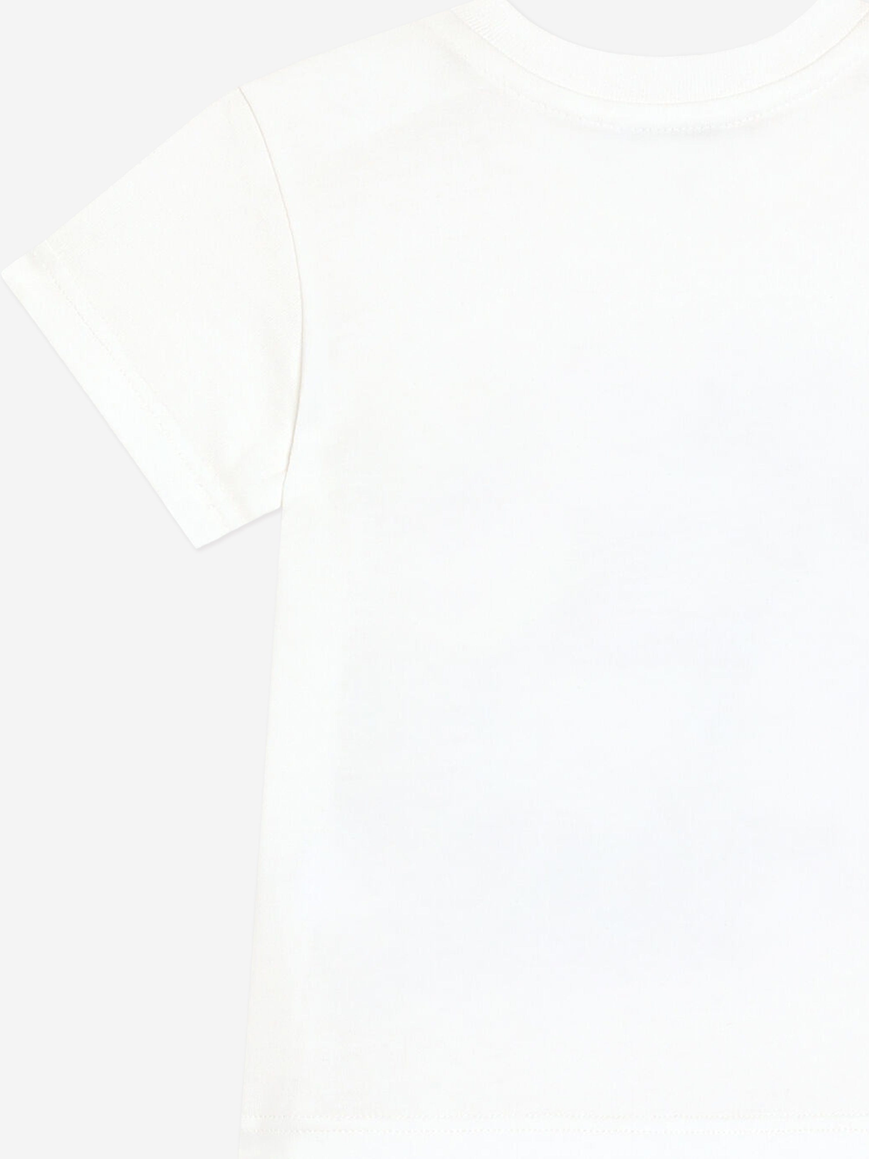 Baby Boys Logo T-Shirt in White | Soft Cotton Short Sleeve Tee for Toddlers | Perfect for Playdates, Family Outings & Casual Wear