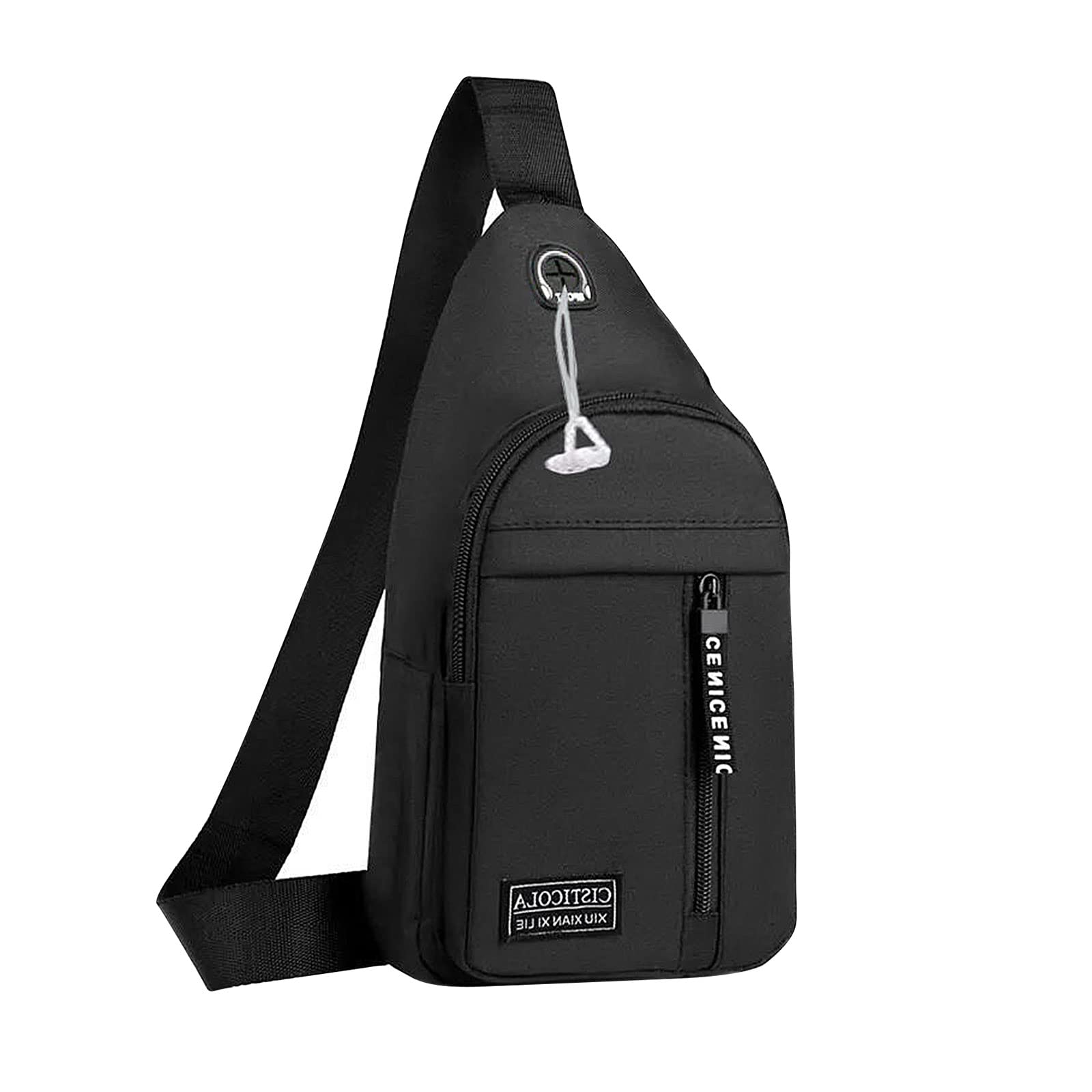 FuninCrea Men's Crossbody Sling Bag - Adjustable Oxford Shoulder Chest Bag for Travel, Hiking & Daily Use | Durable & Stylish Messenger Bag for Work, Gym & Outdoor Activities