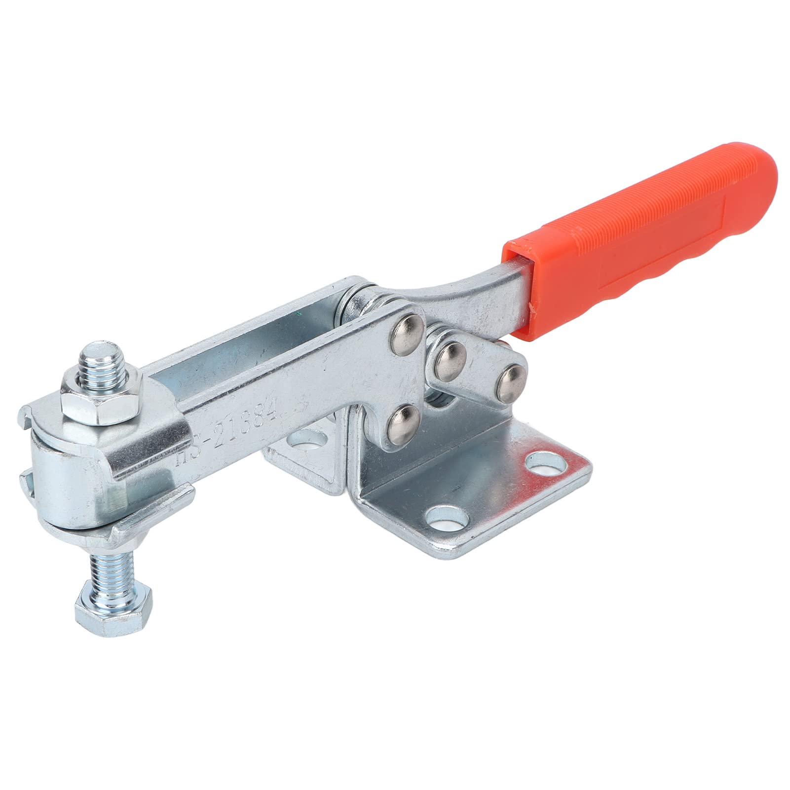 Heavy Duty Horizontal Toggle Clamp 500kg Clamping Force - Quick Release Iron & Plastic Welding Clamp for Woodworking, Metalworking & DIY Projects - Perfect for Workbench, Welding Jigs & Industrial Applications