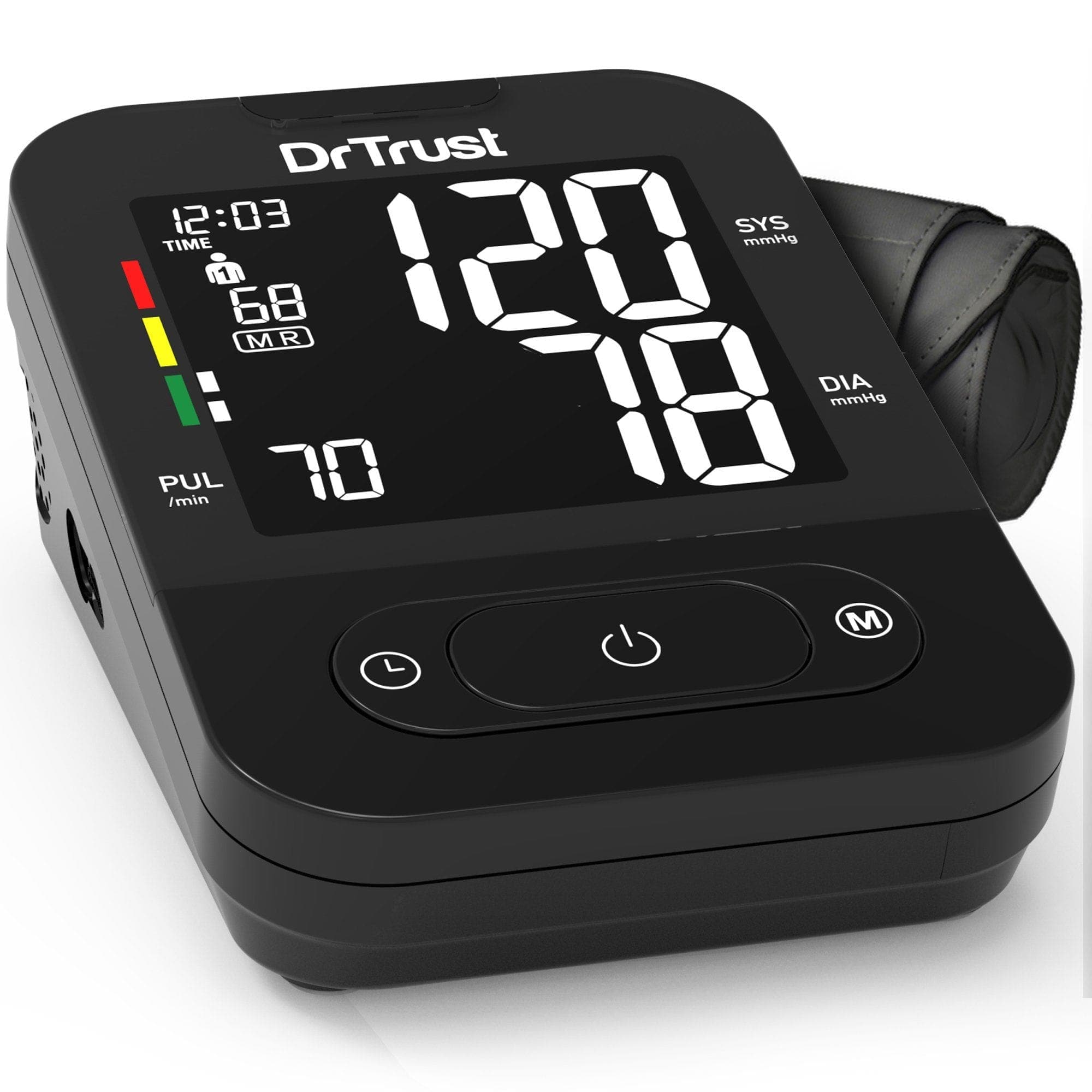 Dr Trust USA BP Smart Digital Blood Pressure Monitor - Non MDI with Adapter for Home Use, Accurate Upper Arm Cuff for Adults - Perfect for Daily Health Tracking & Doctor Visits