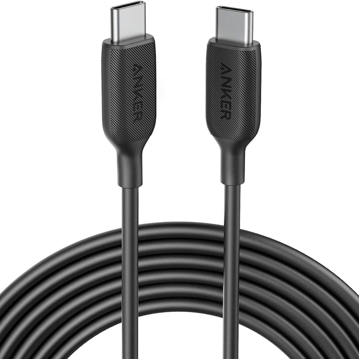 Anker Powerline III USB-C to USB-C Cable 2.0 (10ft, 60W) - Fast Charging Cable for MacBook Pro 2020, iPad Pro 2020, iPad Air 4, Nintendo Switch, Samsung Galaxy S20/S9/S8 Plus, Google Pixel - Perfect for Home, Office & Travel Charging
