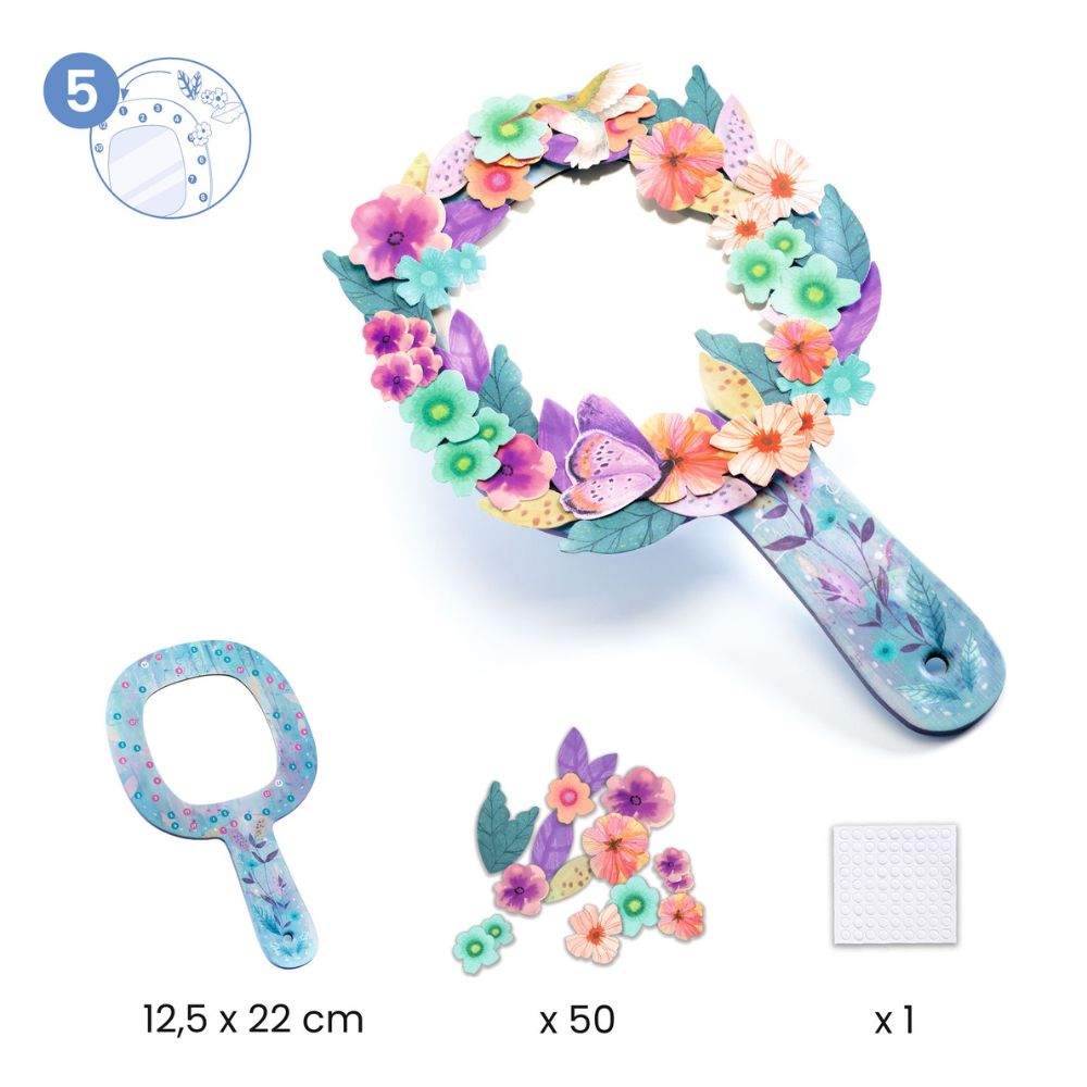 Djeco DIY Multi-Activity Craft Kit for Kids - Nymphea Water Lily Theme | Creative Arts & Crafts for Home, School & Birthday Parties