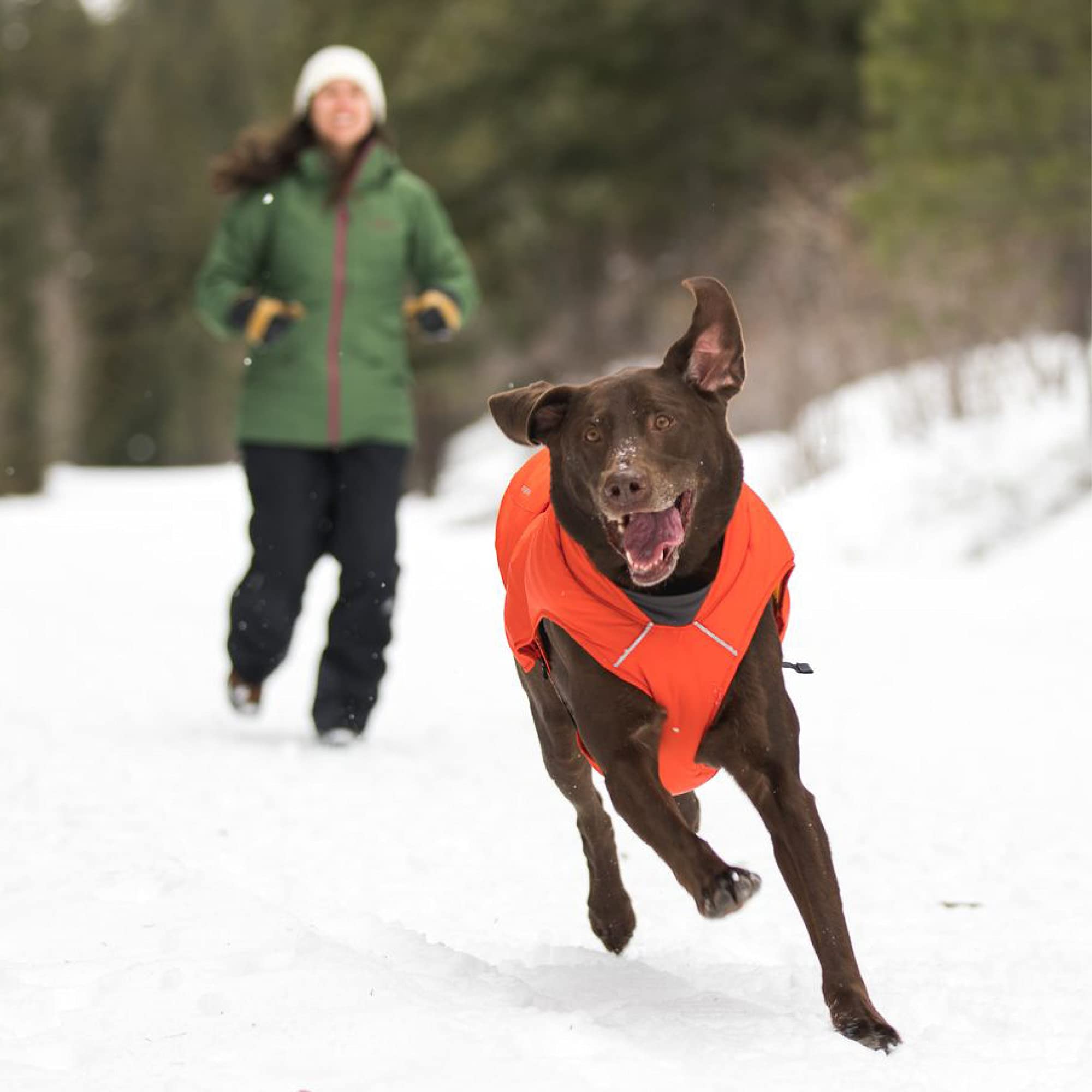 Ruffwear Quinzee Insulated Water-Resistant Dog Jacket with Stuff Sack - Campfire Orange XX-Small | Winter Coat for Small Dogs, Outdoor Adventures & Cold Weather Protection