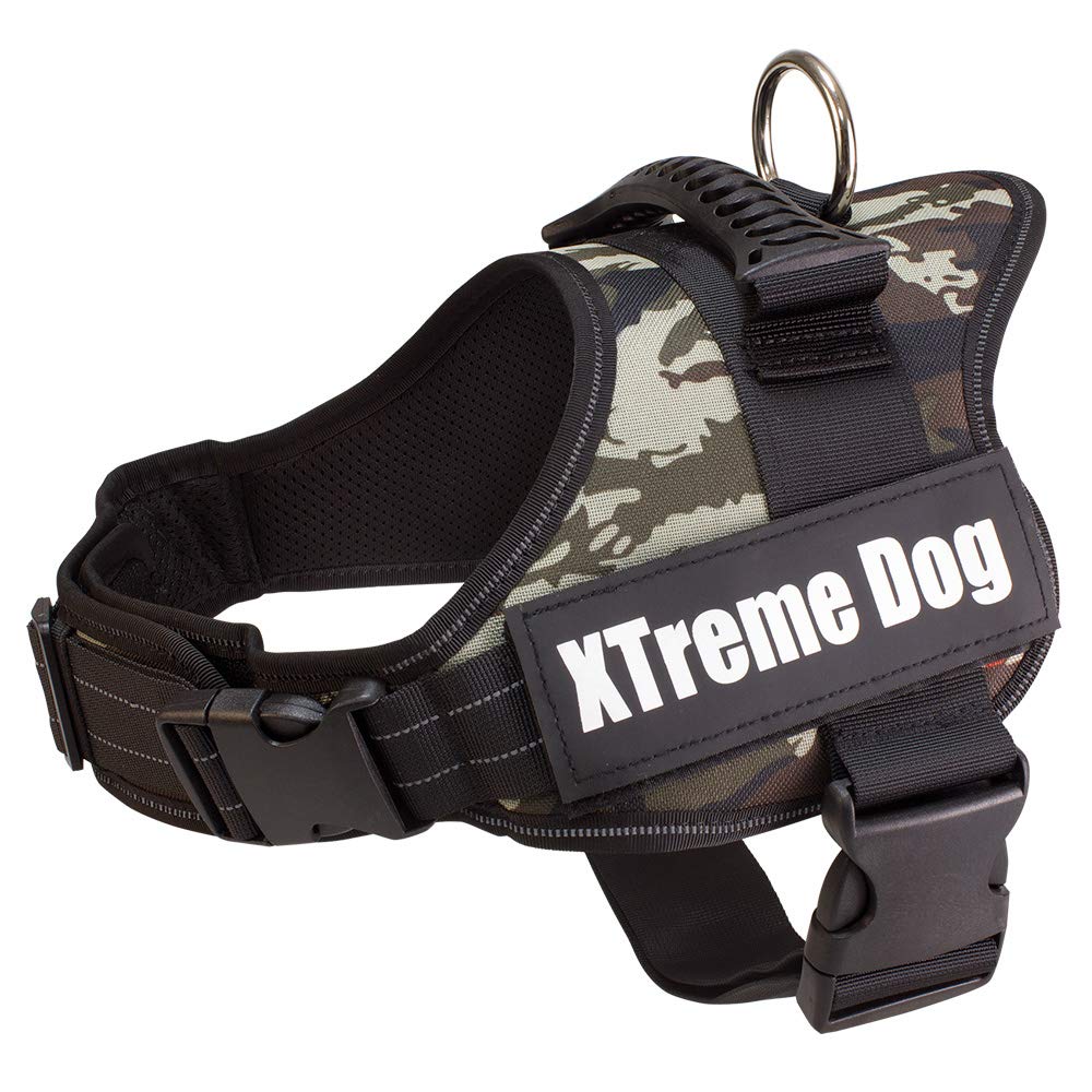 **Xtreme Dog Harness - Camouflage XS (44-57 cm) - Adjustable & Durable Pet Harness for Small Dogs - Perfect for Hiking, Running & Outdoor Adventures**