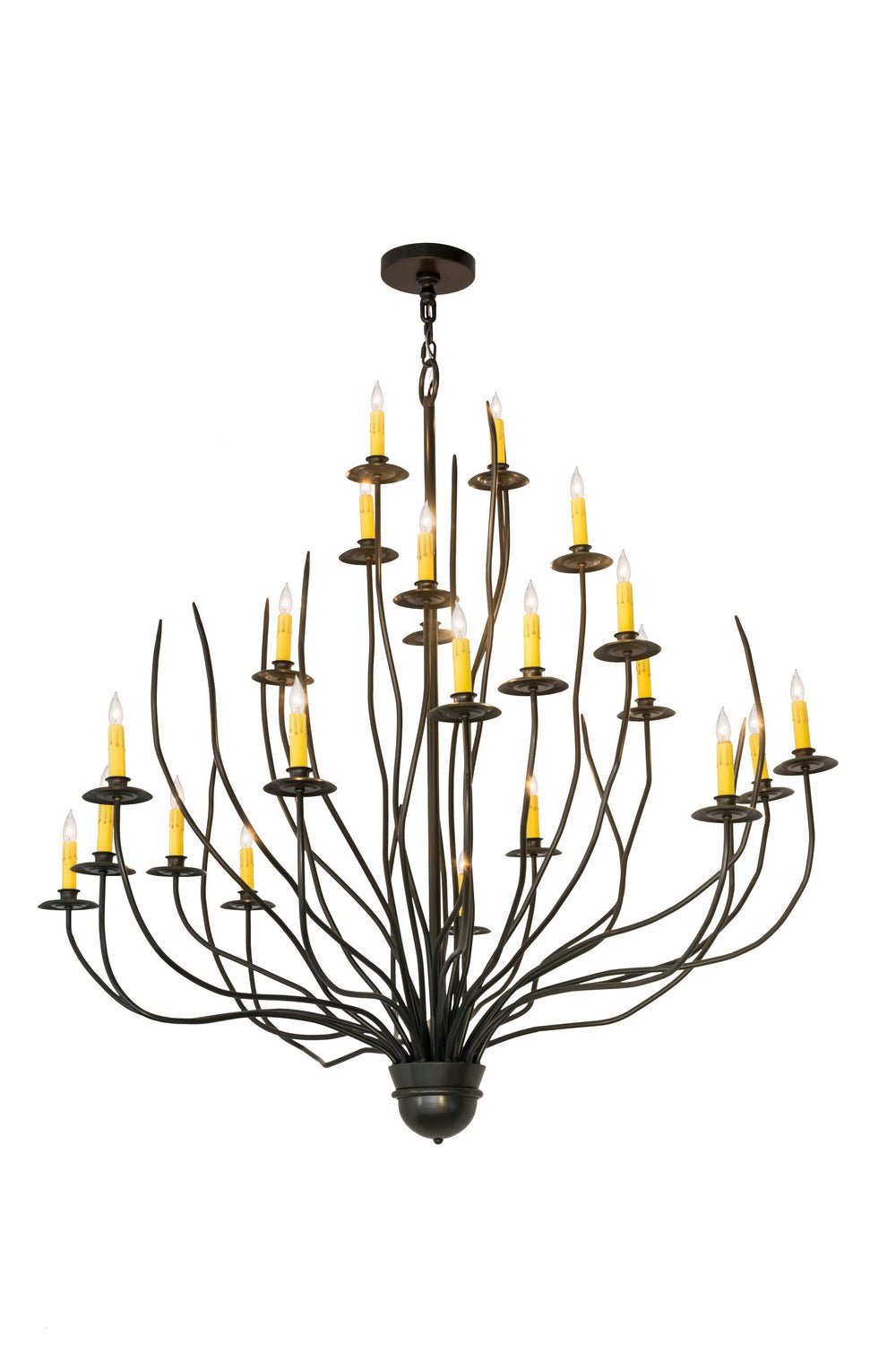 22-Light Crystal Chandelier for Dining Room - Modern Elegant Ceiling Light Fixture with LED Bulbs, Perfect for Home Decor, Wedding Venues & Restaurants
