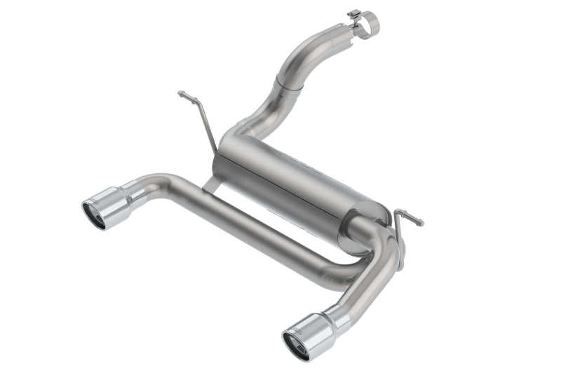 Borla Touring Axle Back Exhaust System with Polished Tips for Jeep Wrangler JL 2.0L Turbo (2018-2023) - Enhanced Sound & Performance for Off-Road & Daily Driving