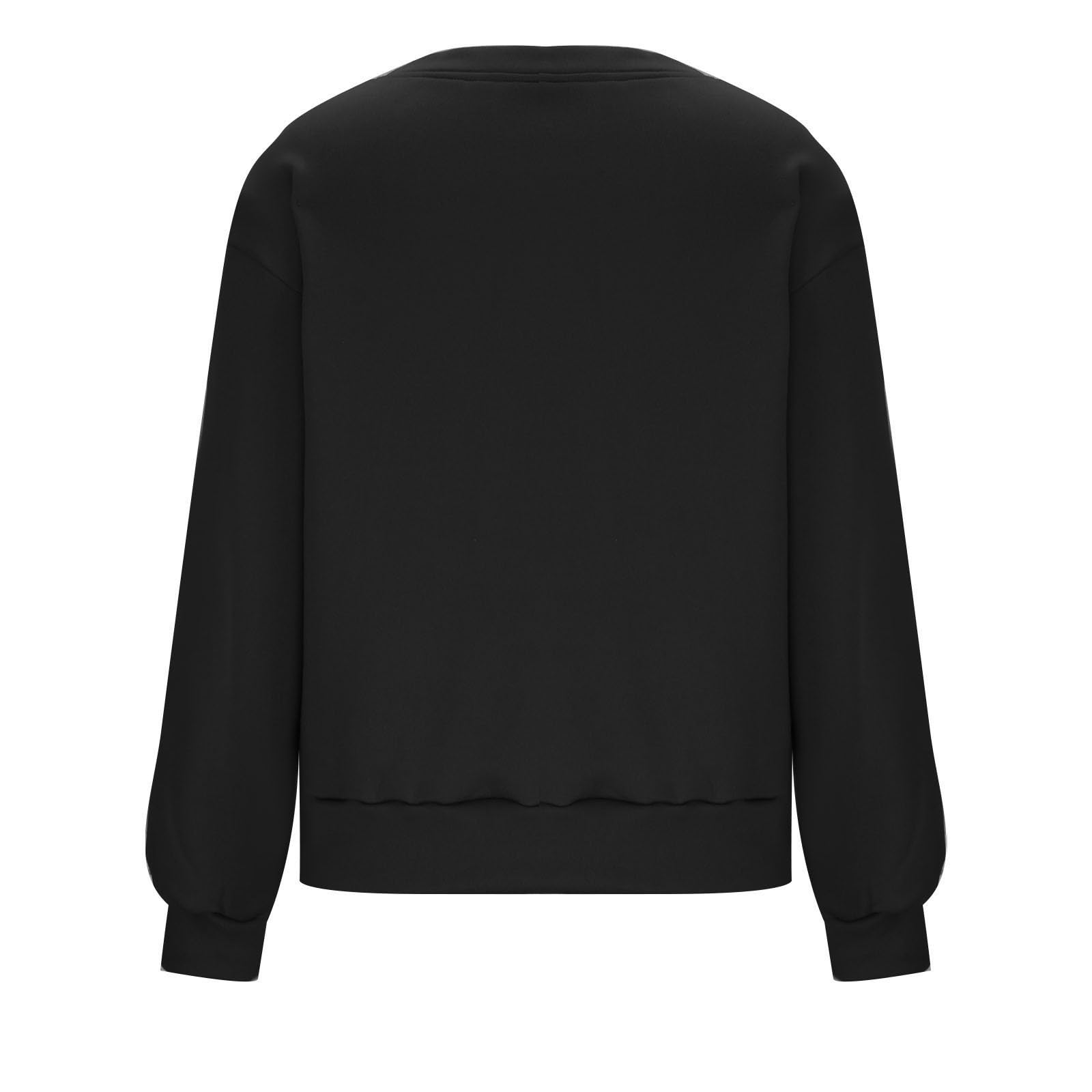 Ceboyel Oversized Women's Sweatshirt - Funny Halloween Fall Crewneck Long Sleeve Top, Cute & Comfortable for Casual Outings, Cozy Evenings, and Seasonal Festivities