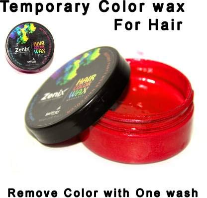Red Hair Color Wax - 100% Chemical Free, Washable & Non-Toxic for Men & Women - Pack of 1 | Perfect for Parties, Halloween, Cosplay & Temporary Hair Styling