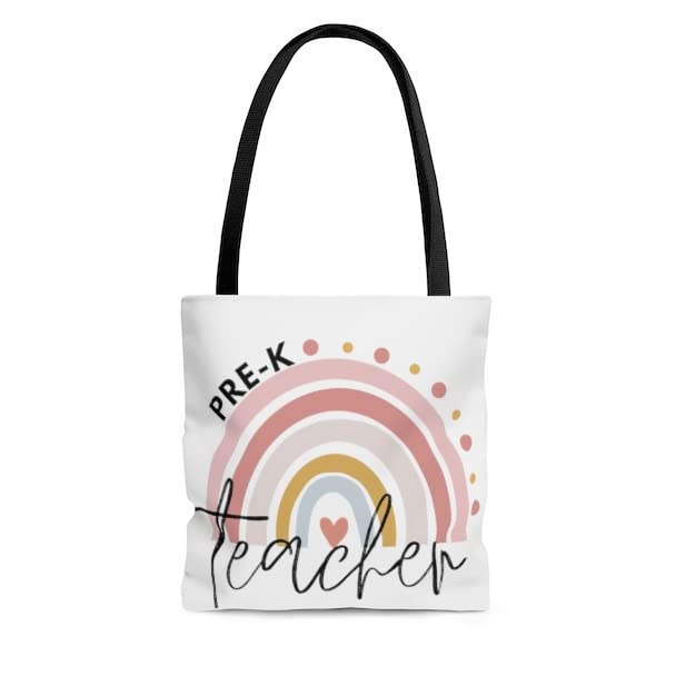 Pre-K Teacher Tote Bag - Durable Canvas Teacher Appreciation Gift for Preschool Educators - Perfect for School Supplies, Books & Classroom Essentials