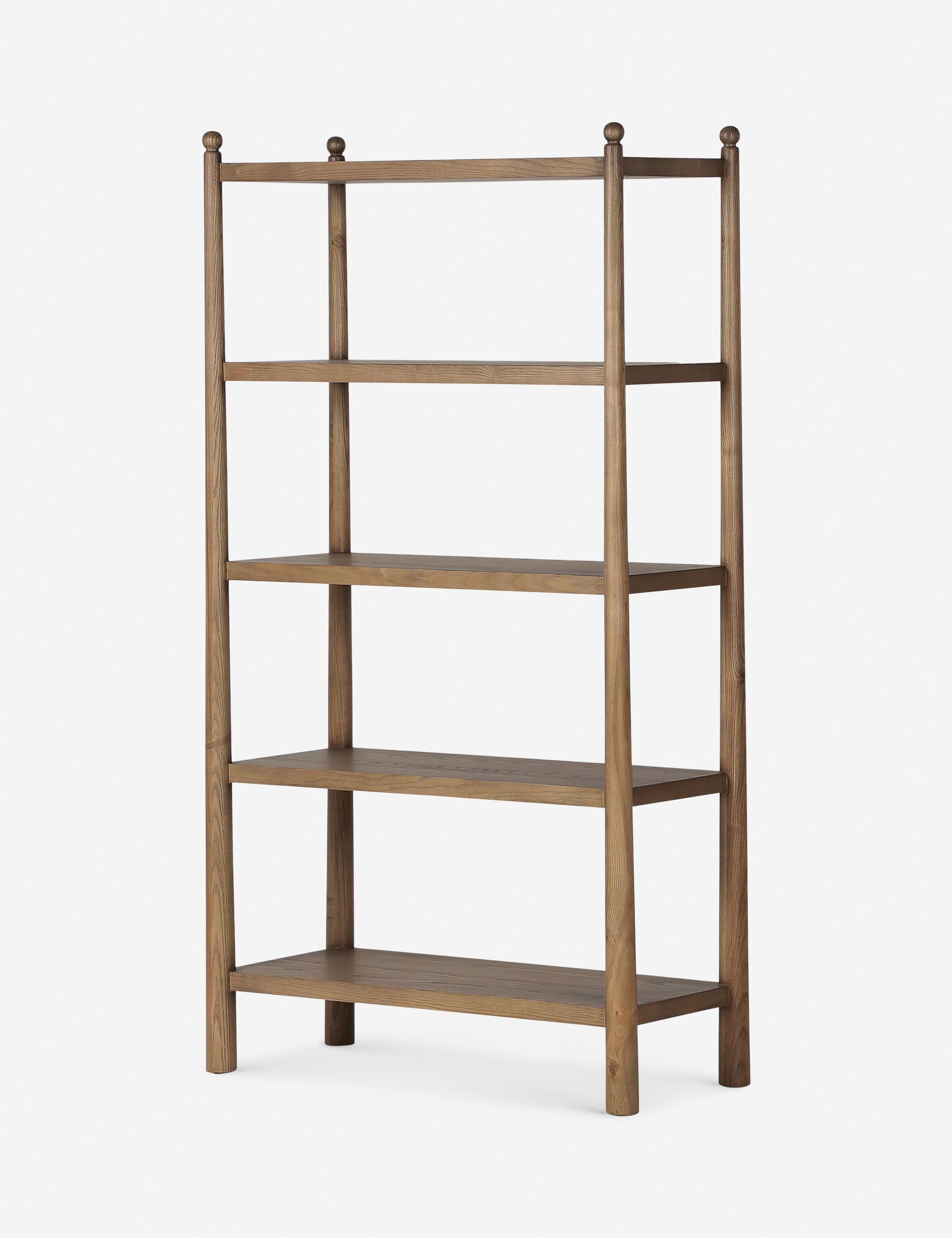 Eldridge Bookcase by Amber Lewis x Four Hands - Stylish Wooden Bookshelf for Living Room, Office & Home Decor - Perfect for Organizing Books, Displaying Decor & Enhancing Your Space