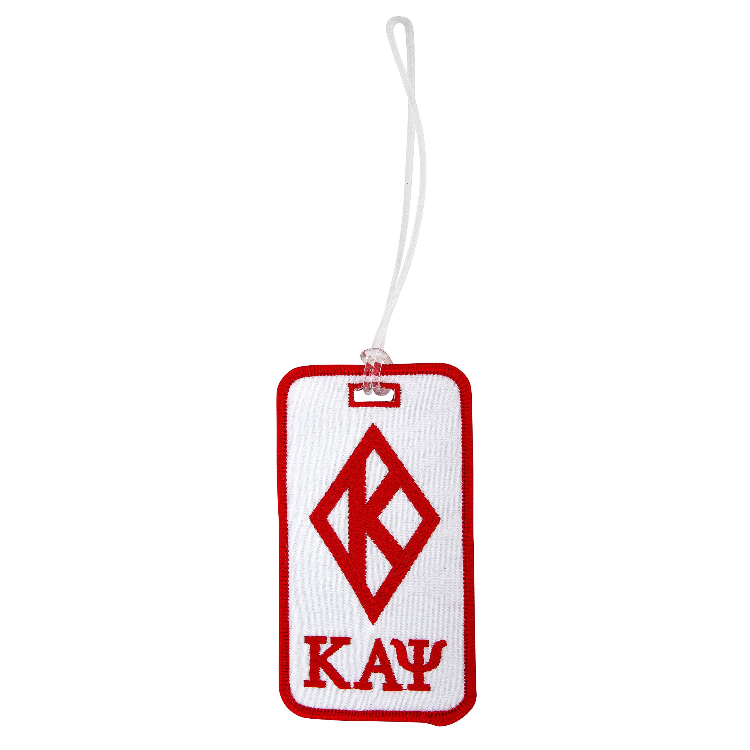 Kappa Alpha Psi Fraternity Luggage Tag - Desert Cactus Design with Diamond Traditional Pattern | Durable Travel Bag Tag for Suitcases, Backpacks & College Greek Life Accessories
