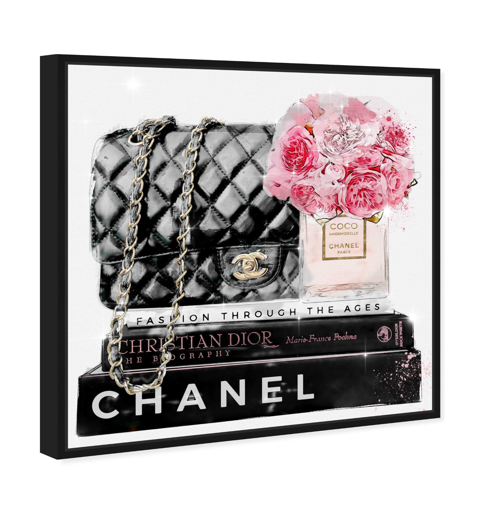 Elegant Essentials Paris Fashion Wall Art Canvas Print - 12x12 Inch Handbag Home Decor by Oliver Gal Artist Co. | Perfect for Living Room, Bedroom & Office Decor