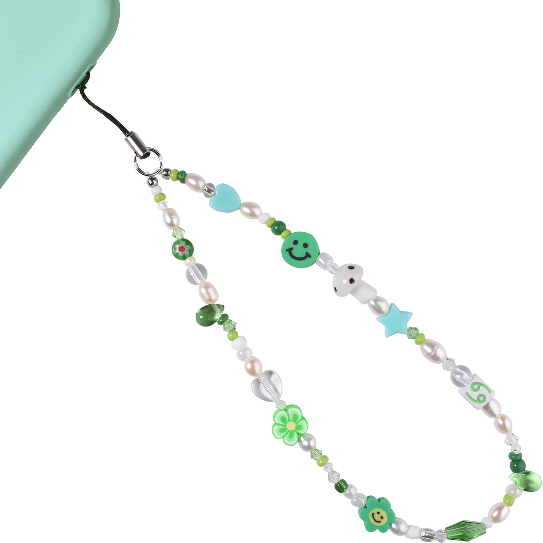 AULSIEY Beaded Phone Charm - Constellation Phone Lanyard & Wrist Strap - Personalized Handmade Phone Keychain Charm - Perfect for Smartphones, Keys & ID Cards - Great Gift for Teens & Women