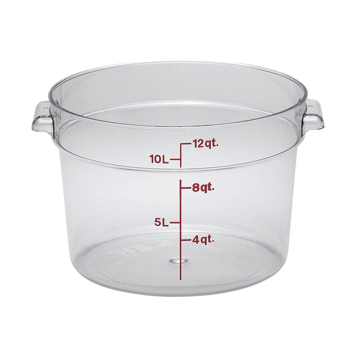 Cambro RFSCW12135 12 Quart Clear Camwear Round Food Storage Container - Ideal for Kitchen, Restaurant, and Meal Prep Organization