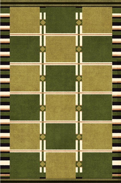 Modern Geometric Area Rugs - Contemporary Mid Century Design for Living Room, Bedroom & Dining Room - Non-Slip Soft Floor Covering for Home Decor