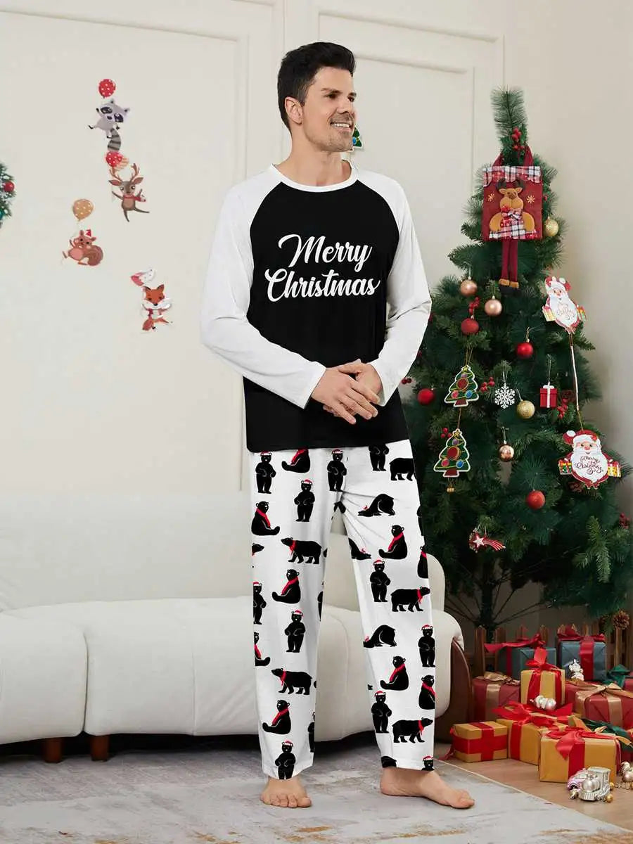 Polar Bear Christmas Matching Family Pajamas Set - Cozy Holiday Pjs for Family Photos & Christmas Morning