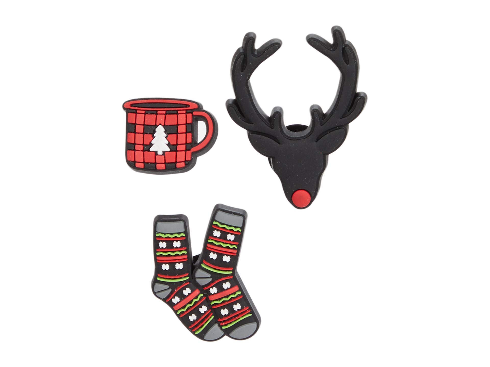 Crocs Jibbitz 3-Pack Holiday Shoe Charms | Christmas, Halloween, Easter Decorations for Crocs Clogs | Fun Shoe Accessories for Kids & Adults