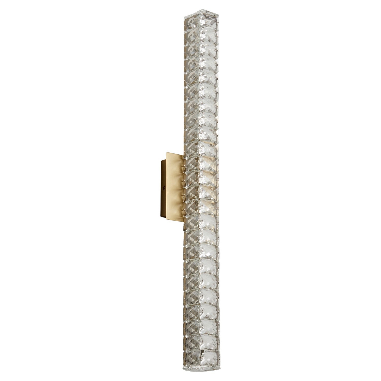 Oxygen Elan 3 574 40 Modern Vanity LED Wall Light Fixture in Aged Brass - Perfect for Bathroom, Bedroom & Dressing Room Lighting
