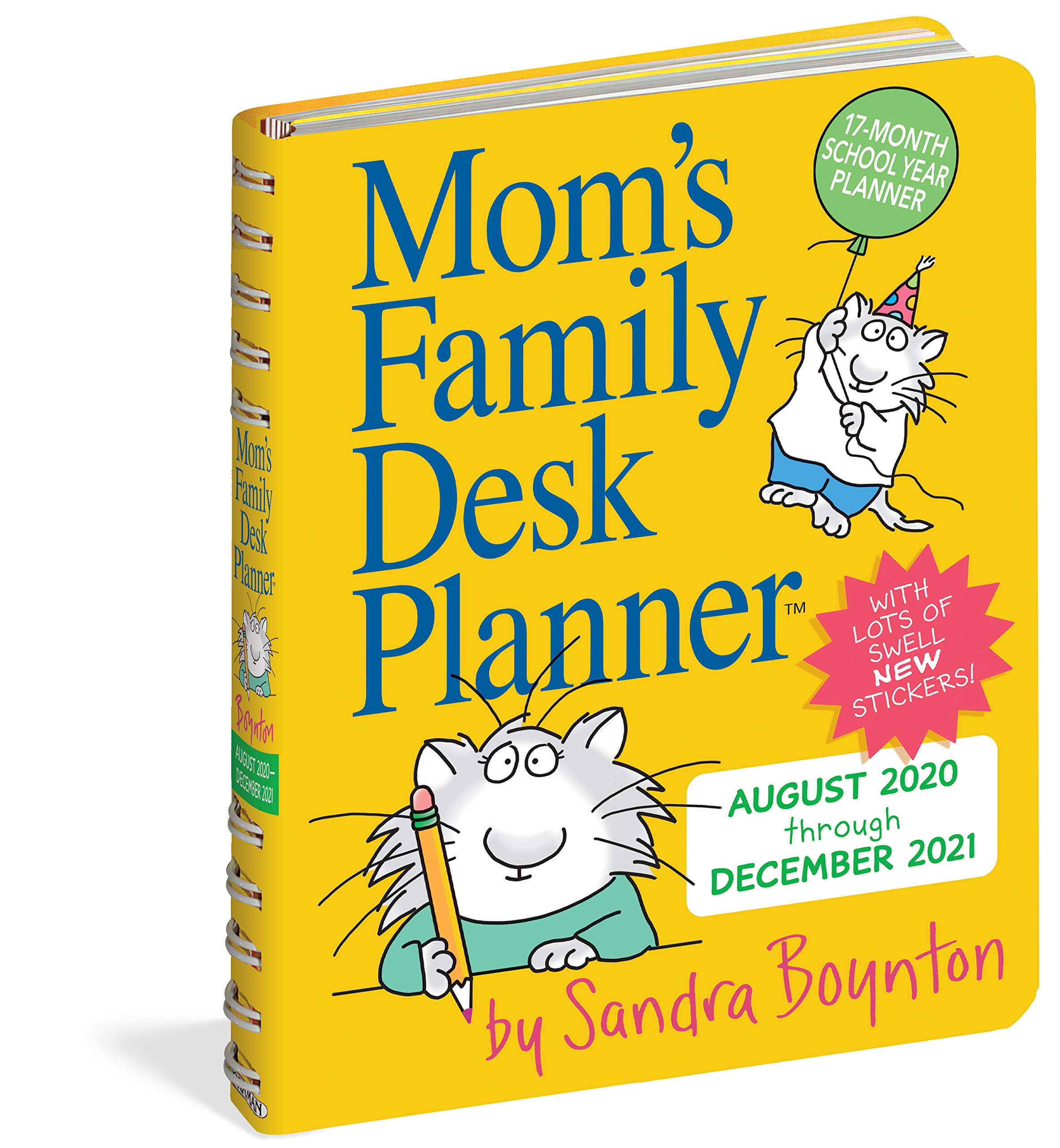 2021 Family Desk Planner - Weekly & Monthly Organizer for Moms - Perfect for Home, Office & School Planning