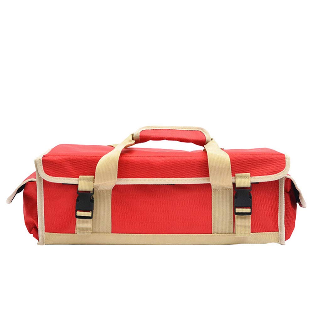 BESPORTBLE Heavy Duty Waterproof Oxford Cloth Outdoor Duffel Bag - Large Camping Tool Storage for BBQ, Picnic, Hiking & Travel (Red) | Perfect for Gear Organization, Work Tools & Adventure Trips