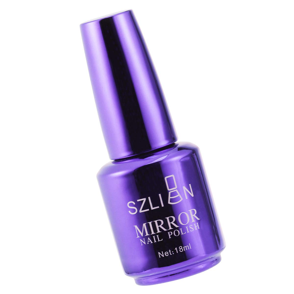 Lurrose Mirror Nail Polish - Metallic Purple Blue Gel Nail Varnish for Nail Art | Long Lasting High Shine Manicure & Pedicure | Perfect for Parties, Weddings, and Special Occasions