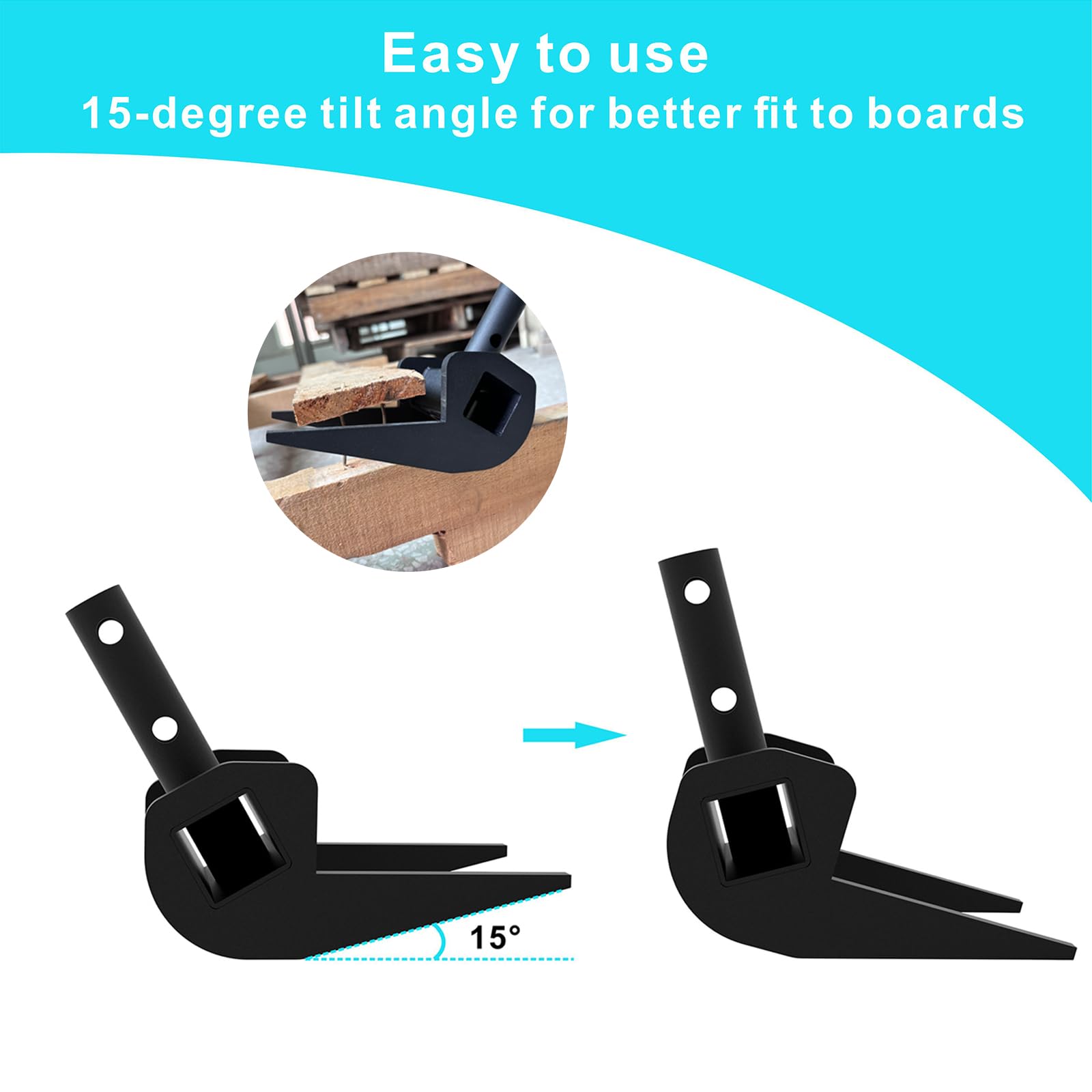 1PCS Heavy Duty Pallet Buster Tool - Wooden Pallet Breaker & Deck Board Puller for Efficient Pallet Disassembly | Durable Black Pallet Removal Tool for Warehouse, Construction & DIY Projects